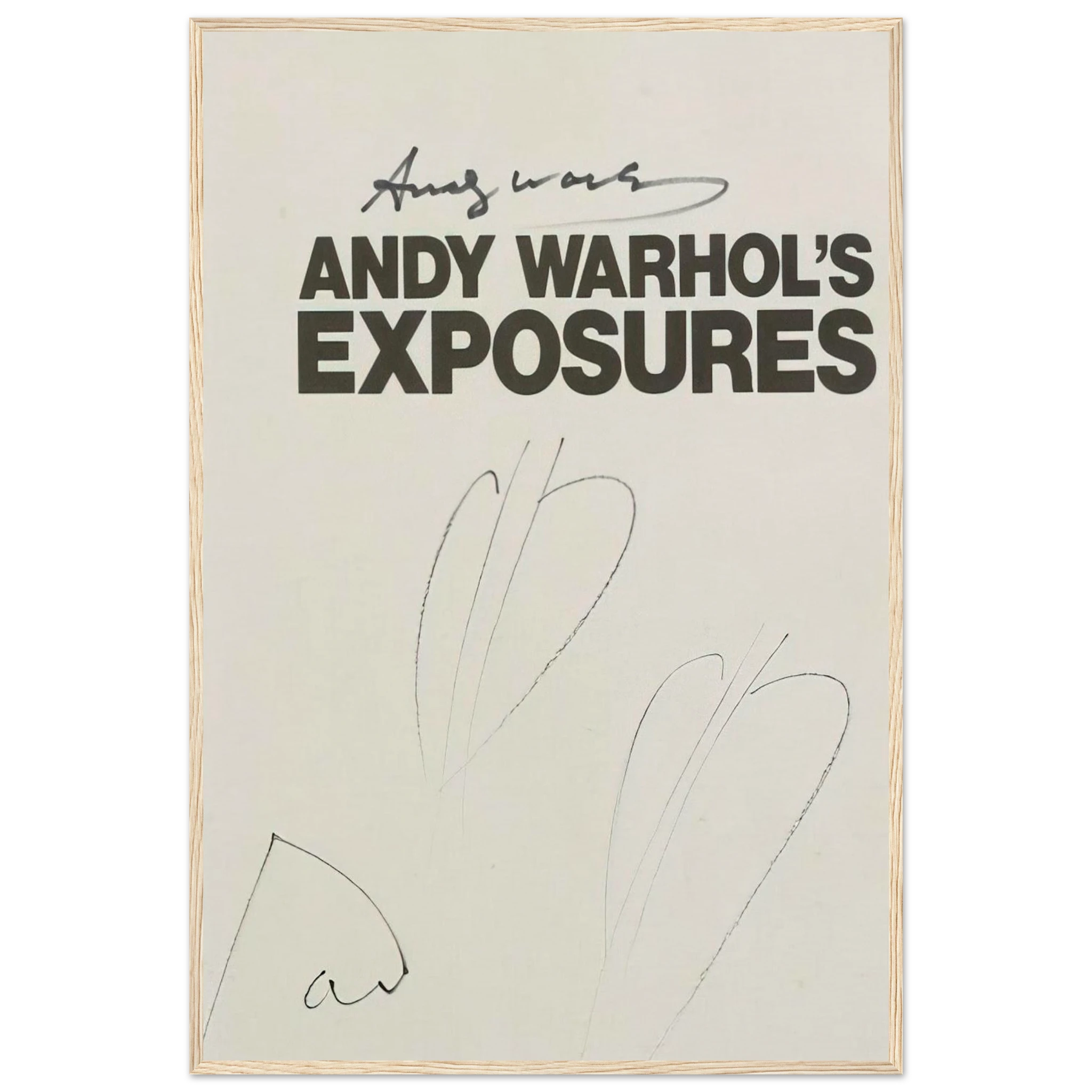 Butterfly Hearths  Andy Warhol's Exposures  Framed Poster | Andy Warhol Framed Prints Wall Art | Andy Warhol Prints