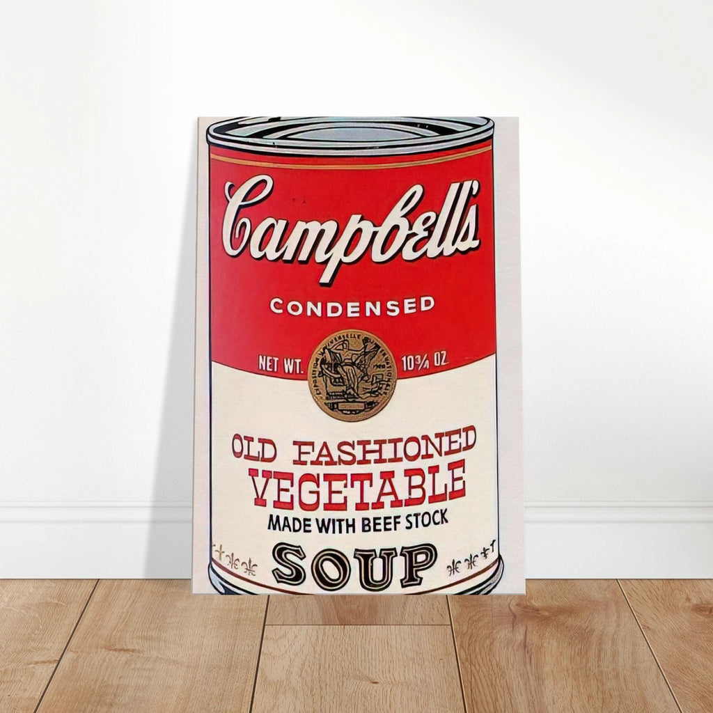 Campbell's Soup Can  Old Fashioned Vegetable  Canvas | Andy Warhol Canvas | Andy Warhol Prints