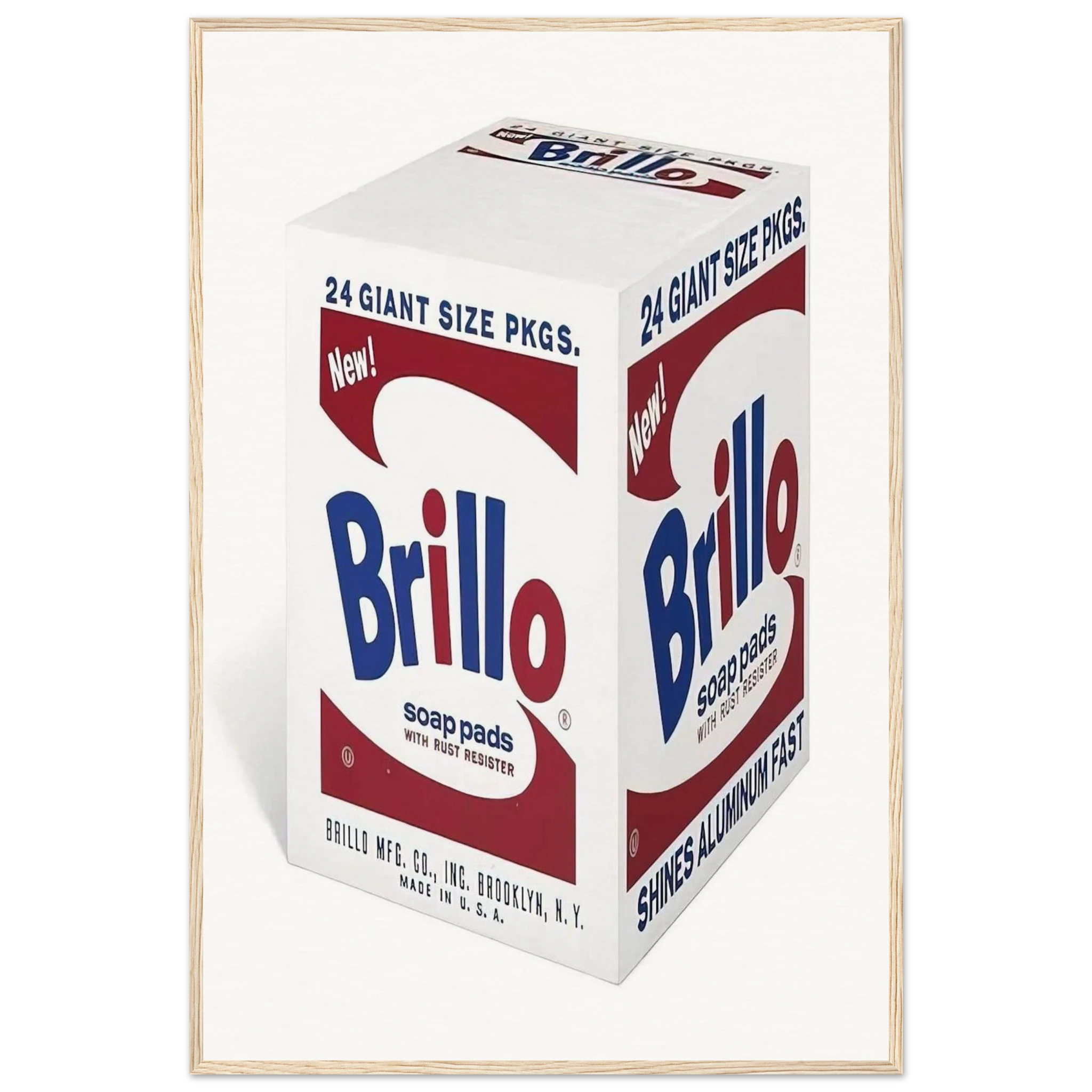 Brillo Soap Pads Framed Poster | Andy Warhol Framed Prints Wall Art | Andy Warhol Prints