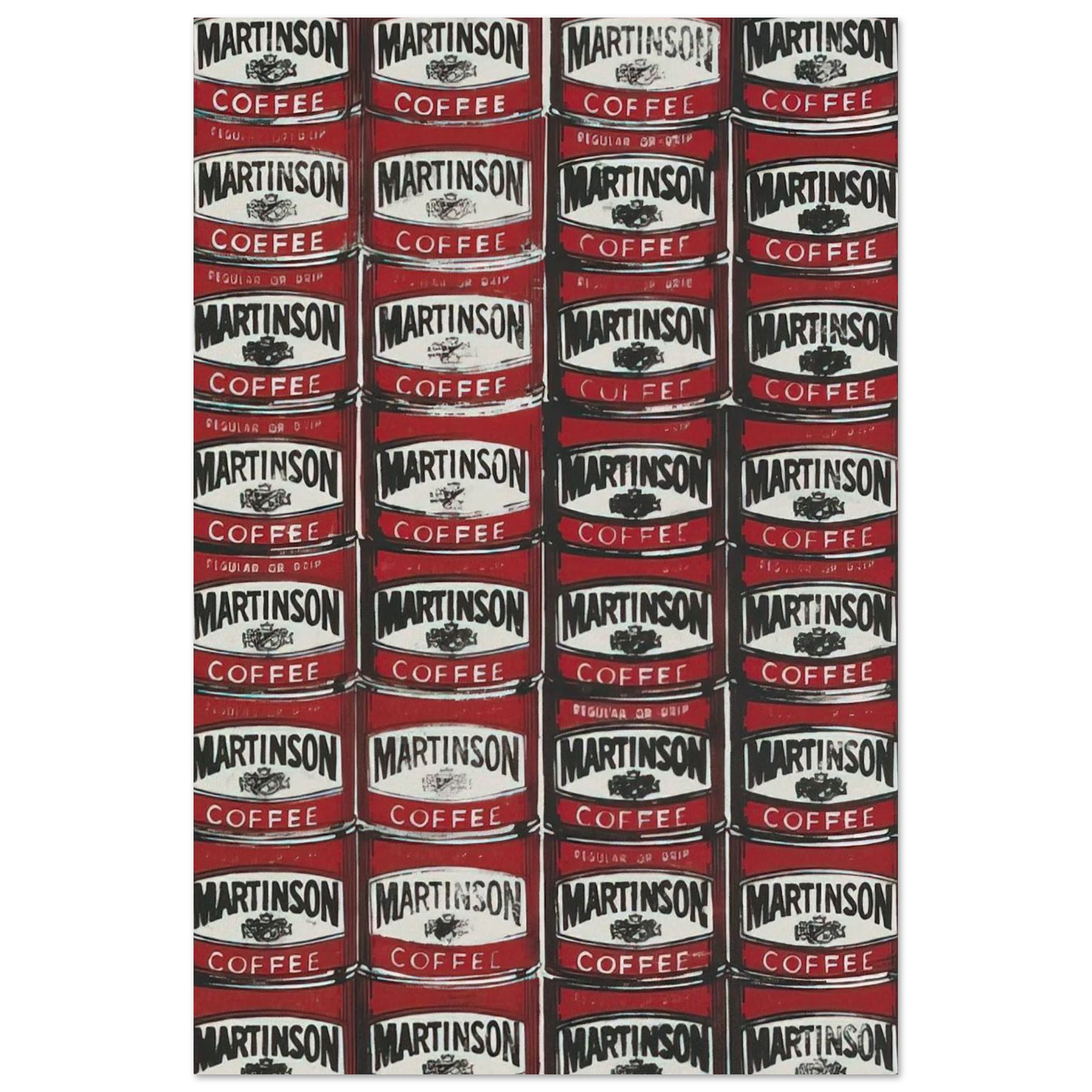 Martinson Coffee Poster | Andy Warhol Poster | Andy Warhol Prints
