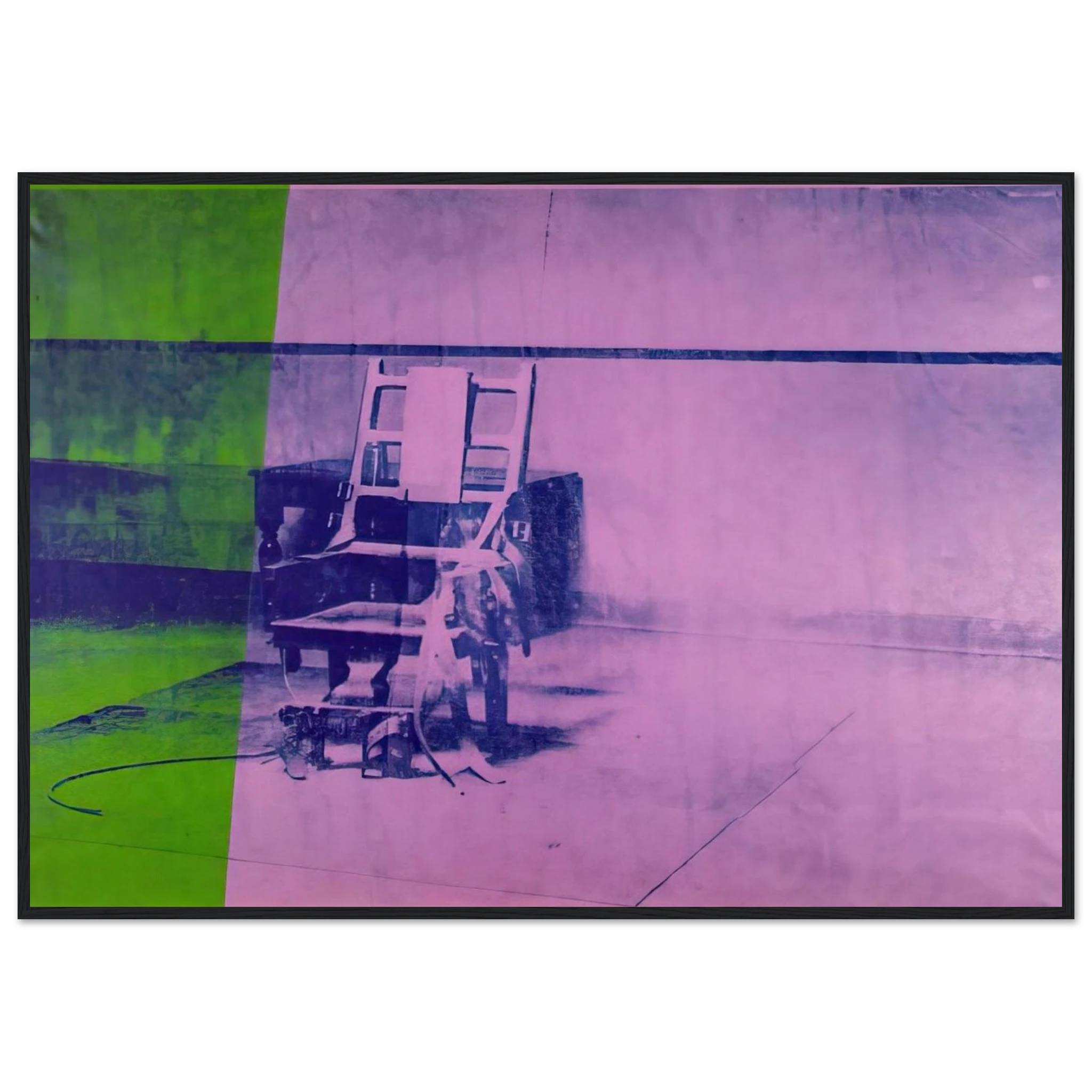 Big electric chair Framed Poster | Andy Warhol Framed Prints Wall Art | Andy Warhol Prints