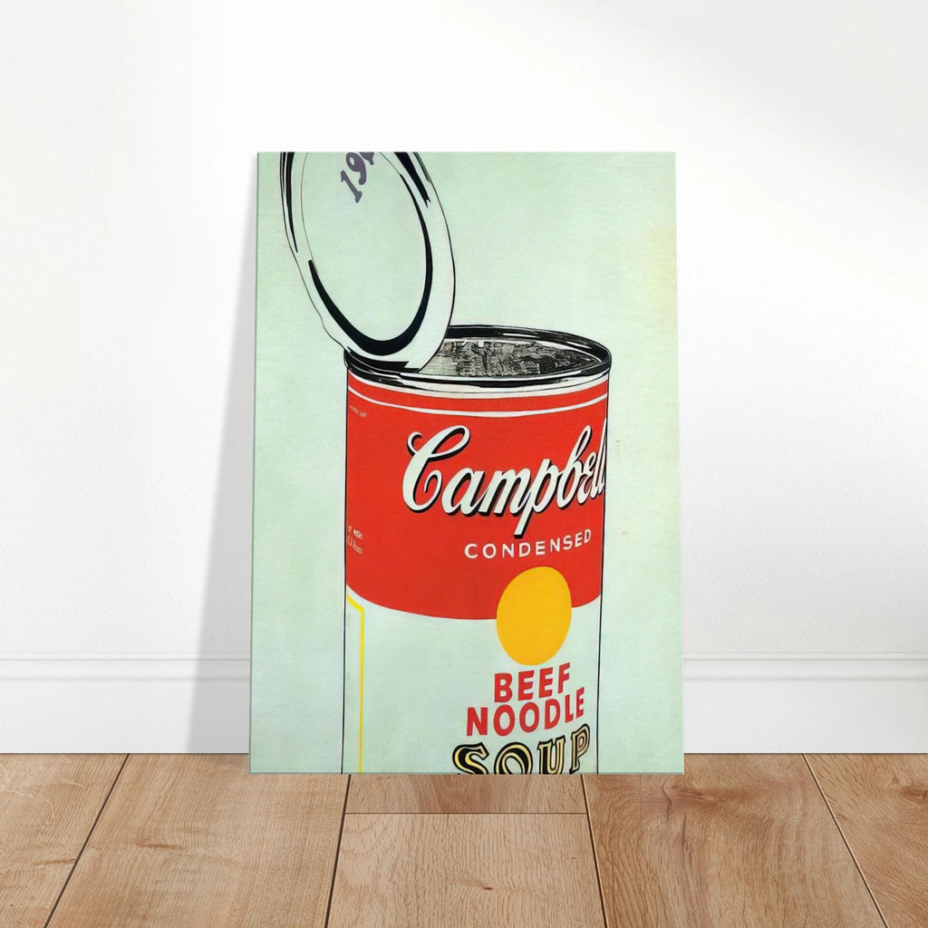 Big Campbell's Soup Can 19c  Beef Noodle  Canvas | Andy Warhol Canvas | Andy Warhol Prints