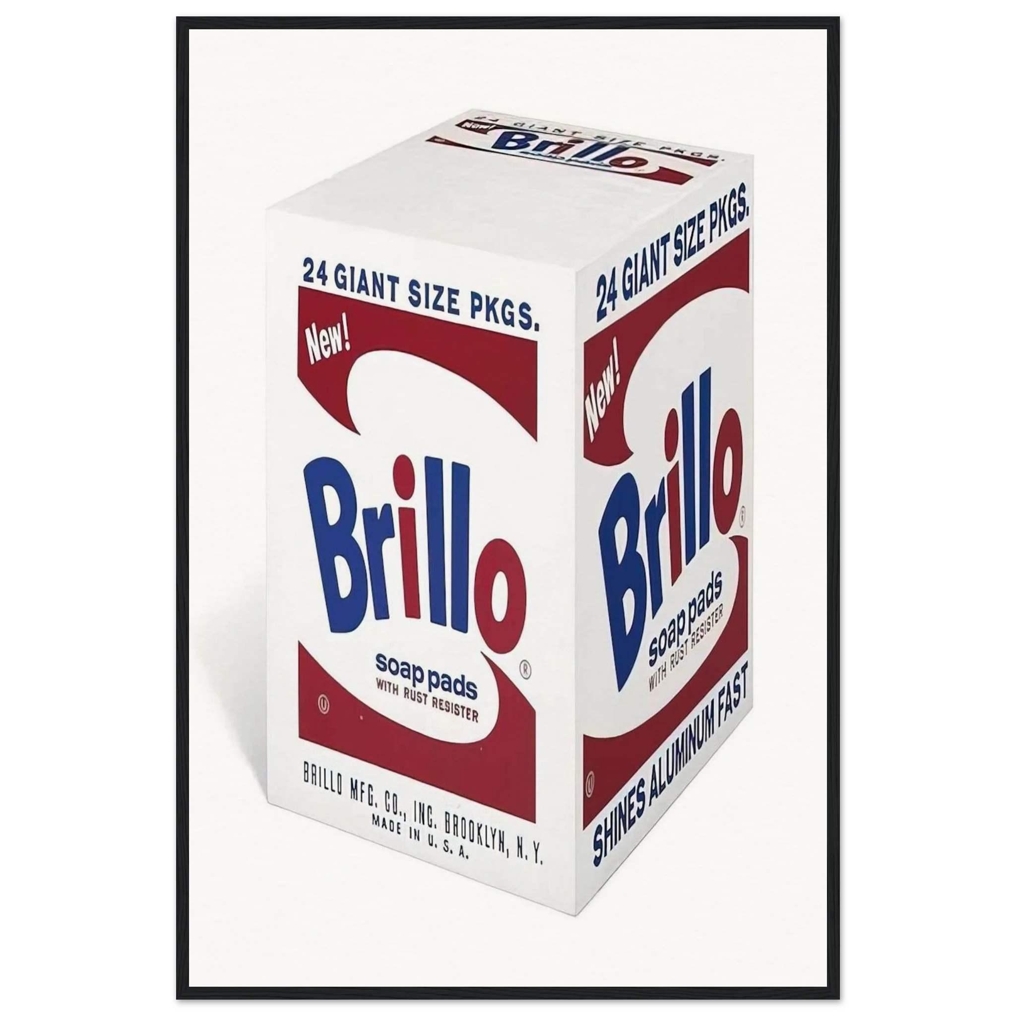 Brillo Soap Pads Framed Poster | Andy Warhol Framed Prints Wall Art | Andy Warhol Prints