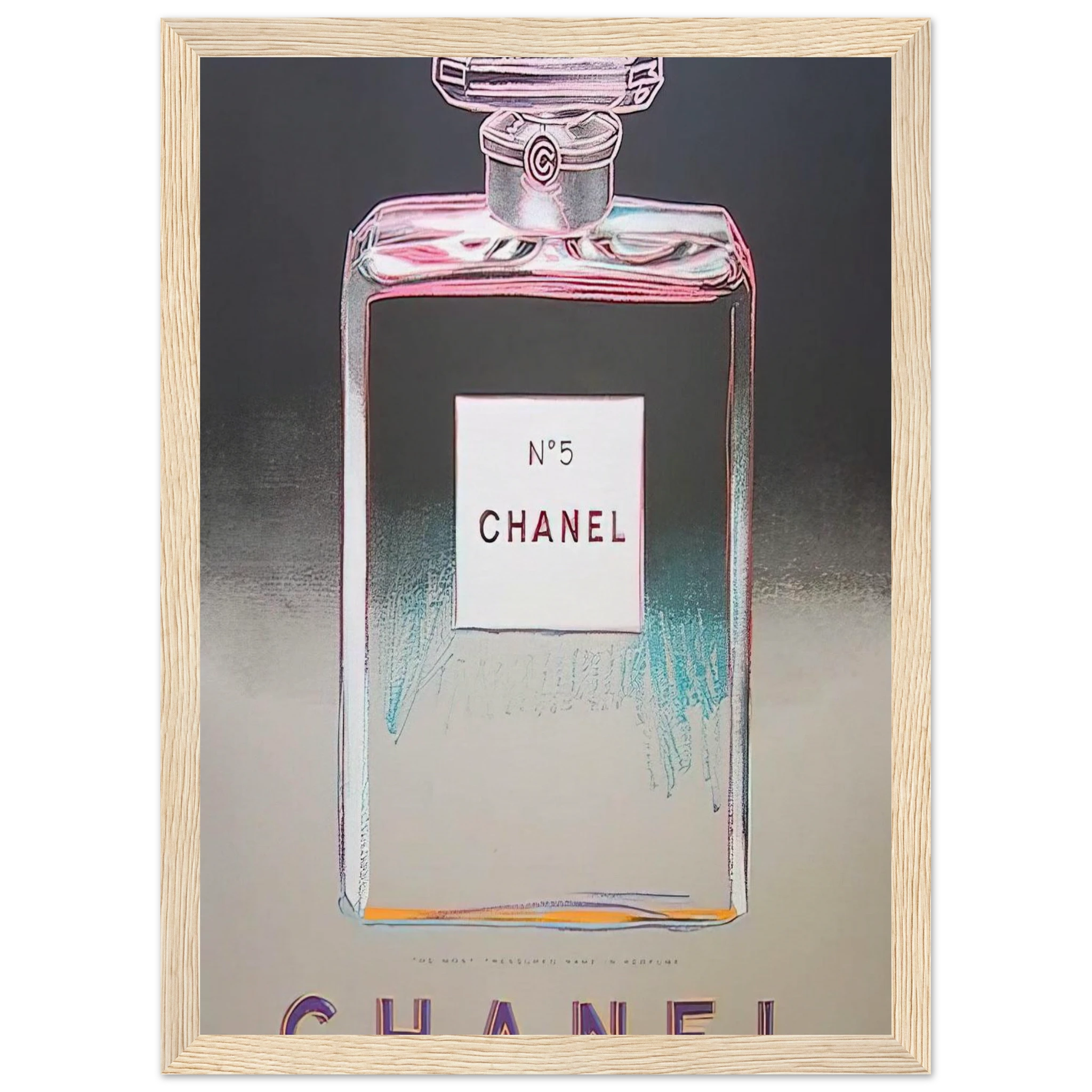 Chanel No. 5 Framed Poster | Andy Warhol Framed Prints Wall Art | Andy Warhol Prints