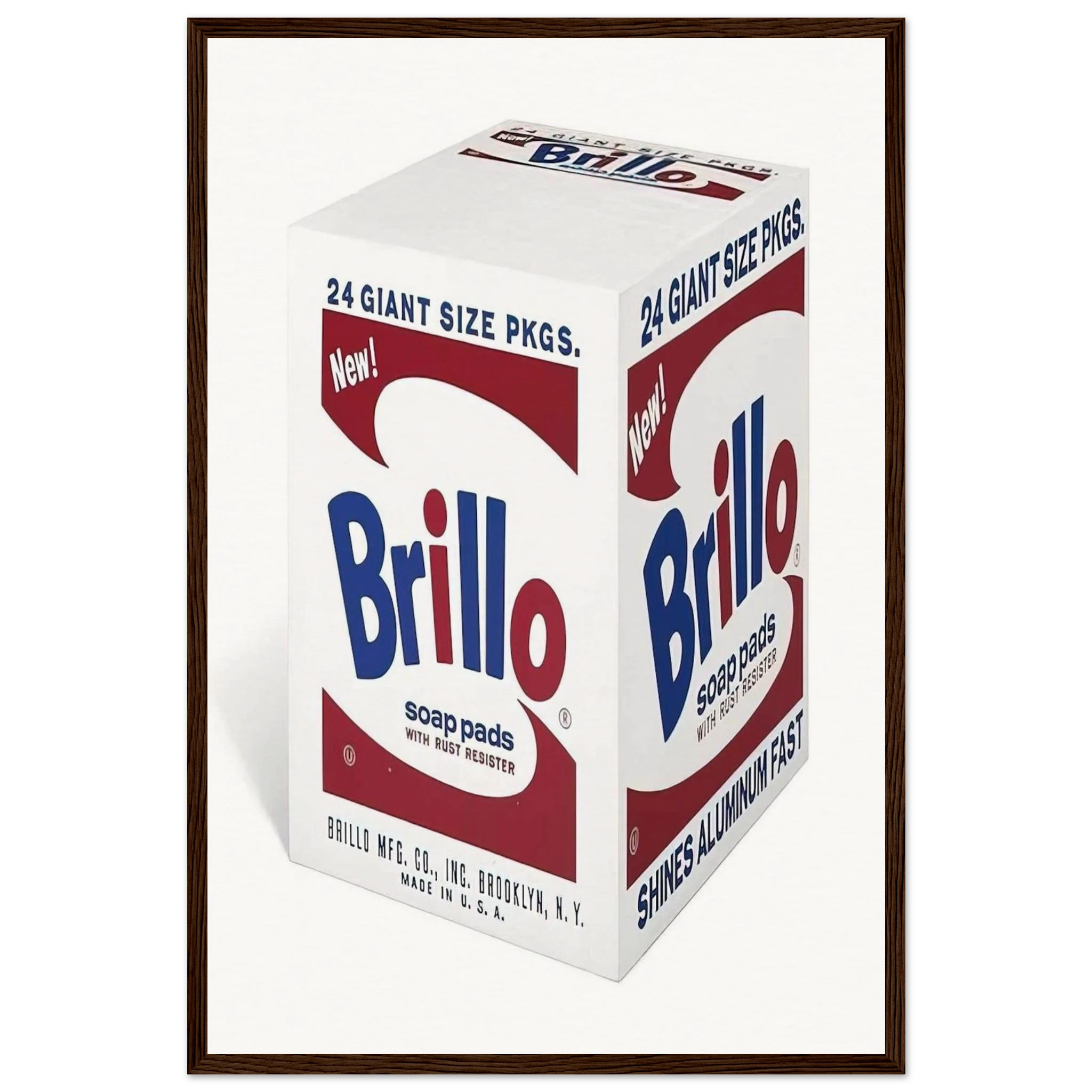 Brillo Soap Pads Framed Poster | Andy Warhol Framed Prints Wall Art | Andy Warhol Prints
