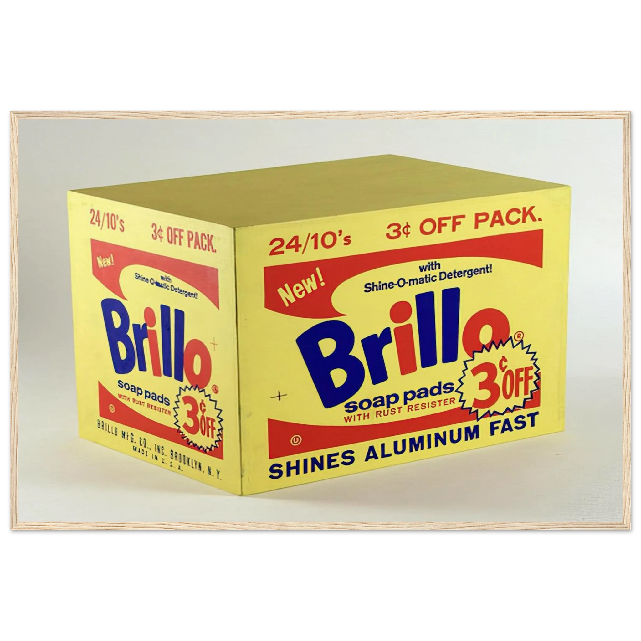 Brillo Box  3c Off  Framed Poster | Andy Warhol Framed Prints Wall Art | Andy Warhol Prints