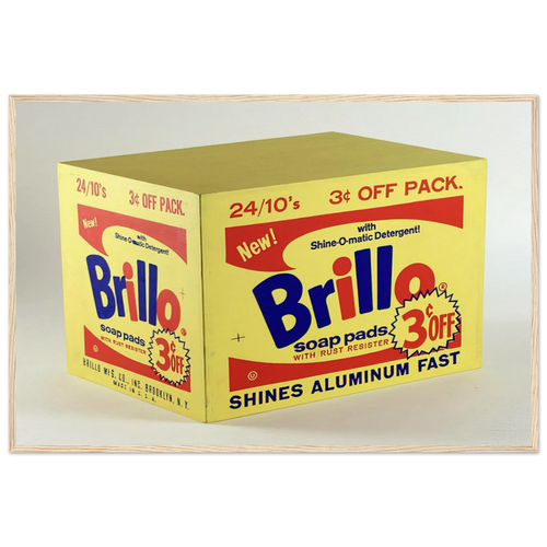 Brillo Box  3c Off  Framed Poster | Andy Warhol Framed Prints Wall Art | Andy Warhol Prints