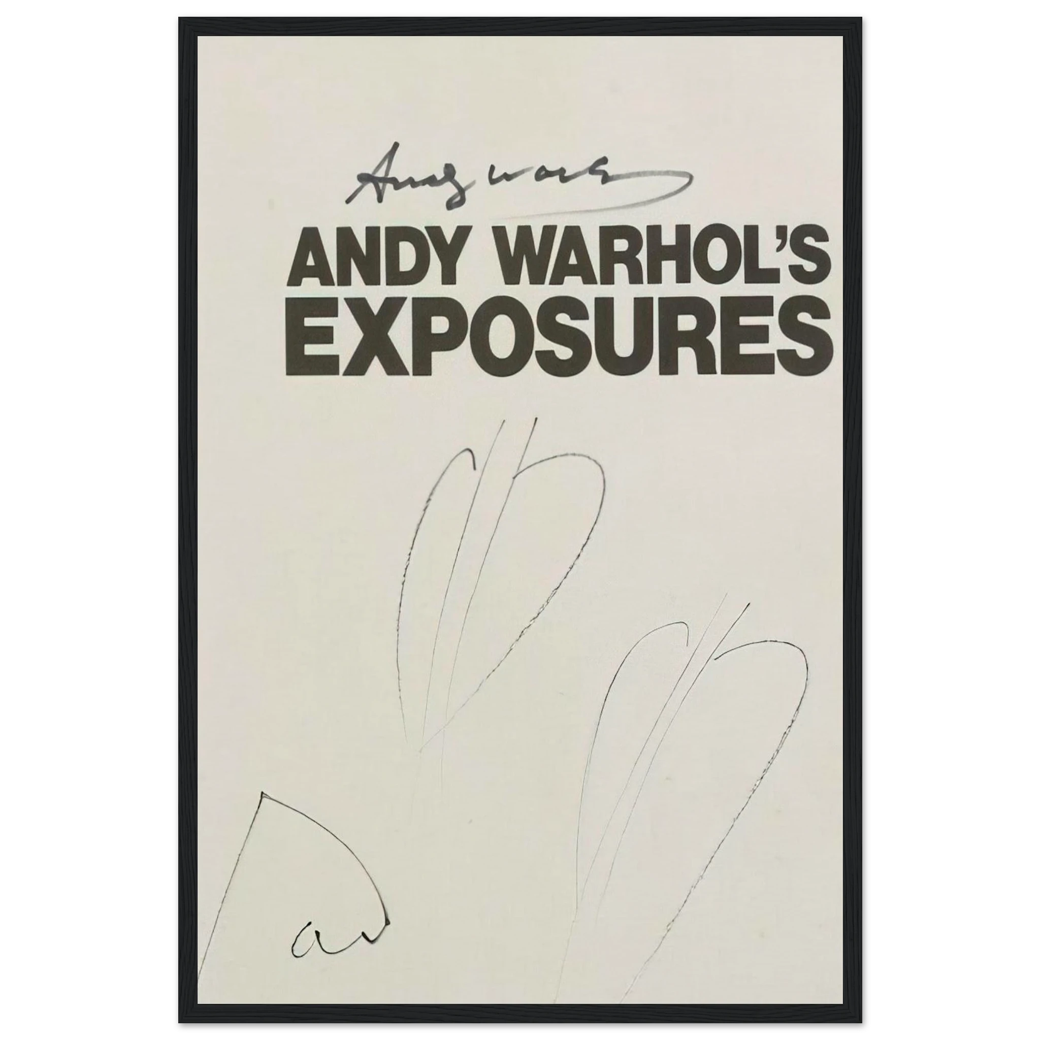 Butterfly Hearths  Andy Warhol's Exposures  Framed Poster | Andy Warhol Framed Prints Wall Art | Andy Warhol Prints