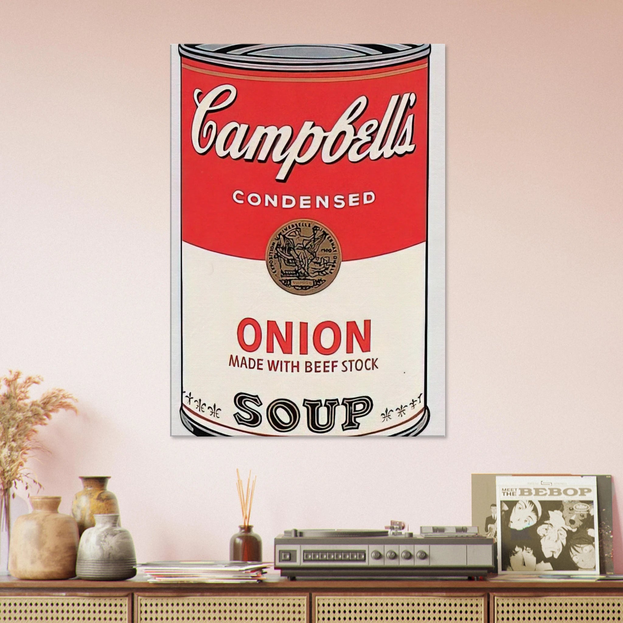 Campbell's Soup Can  onion  Canvas | Andy Warhol Canvas | Andy Warhol Prints
