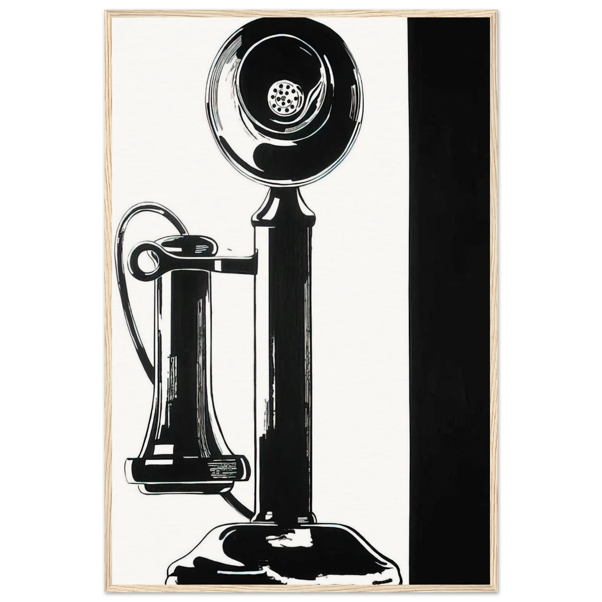 Telephone Framed Poster | Andy Warhol Framed Prints Wall Art | Andy Warhol Prints