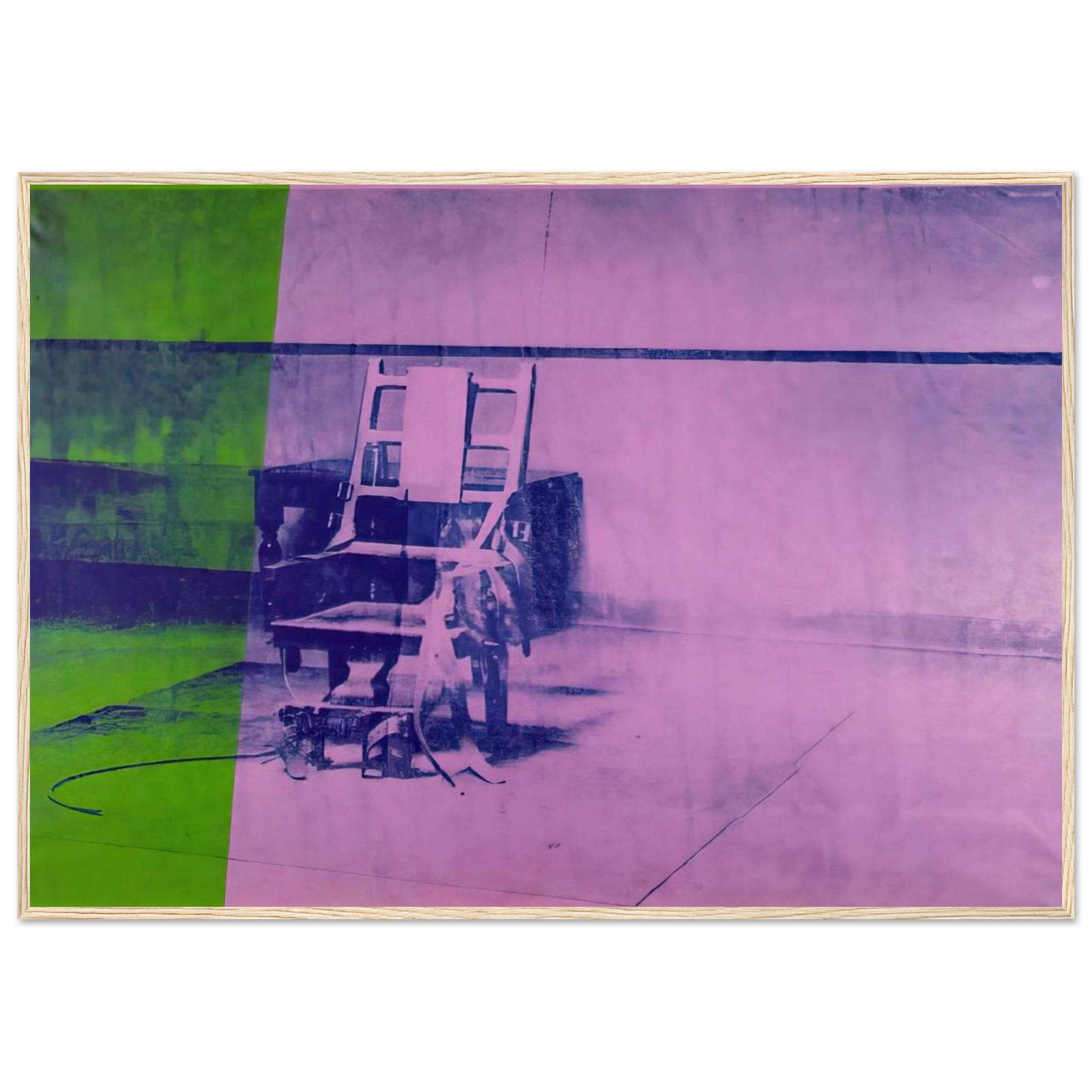 Big electric chair Framed Poster | Andy Warhol Framed Prints Wall Art | Andy Warhol Prints