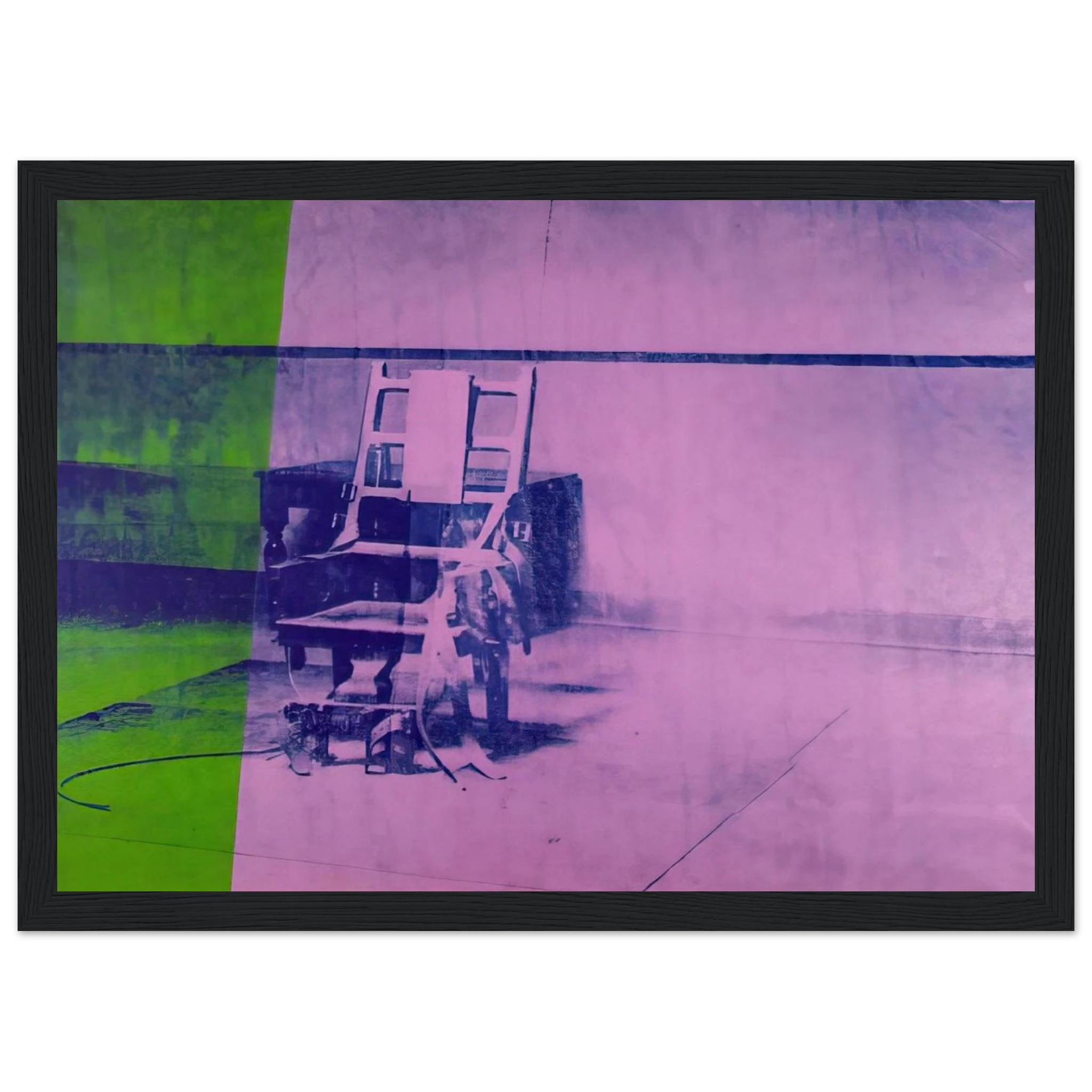 Big electric chair Framed Poster | Andy Warhol Framed Prints Wall Art | Andy Warhol Prints
