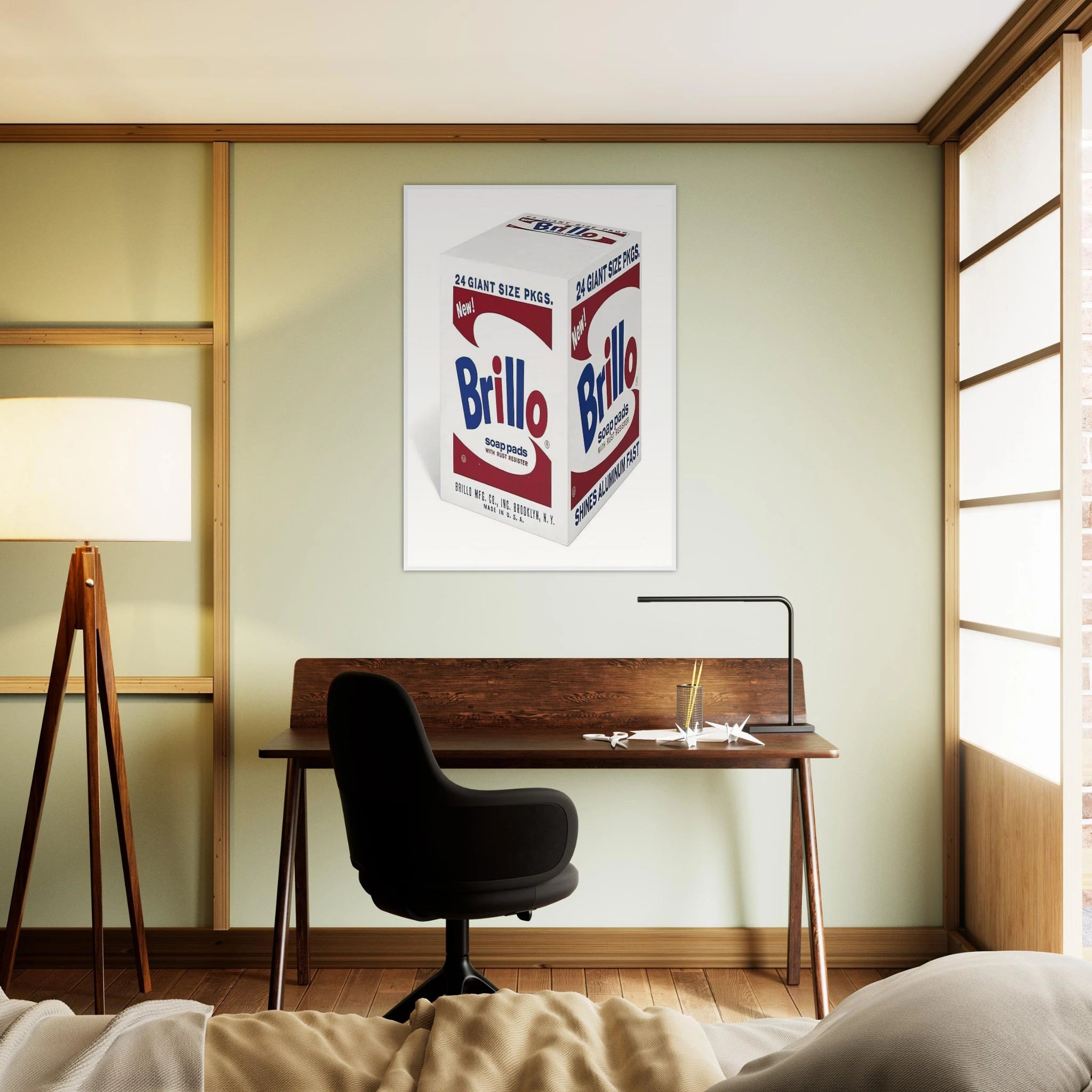 Brillo Soap Pads Framed Poster | Andy Warhol Framed Prints Wall Art | Andy Warhol Prints