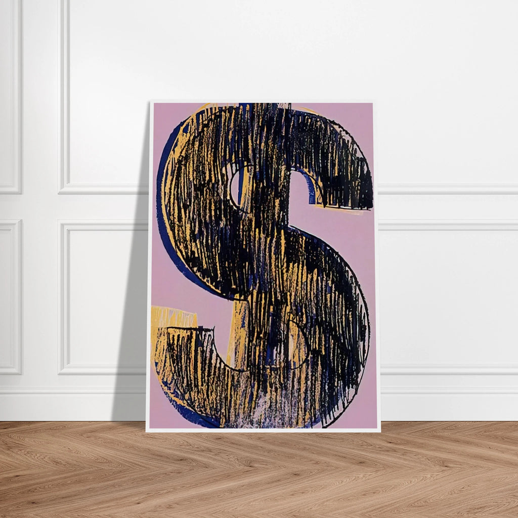 Dollar Sign Framed Poster | Andy Warhol Framed Prints Wall Art | Andy Warhol Prints