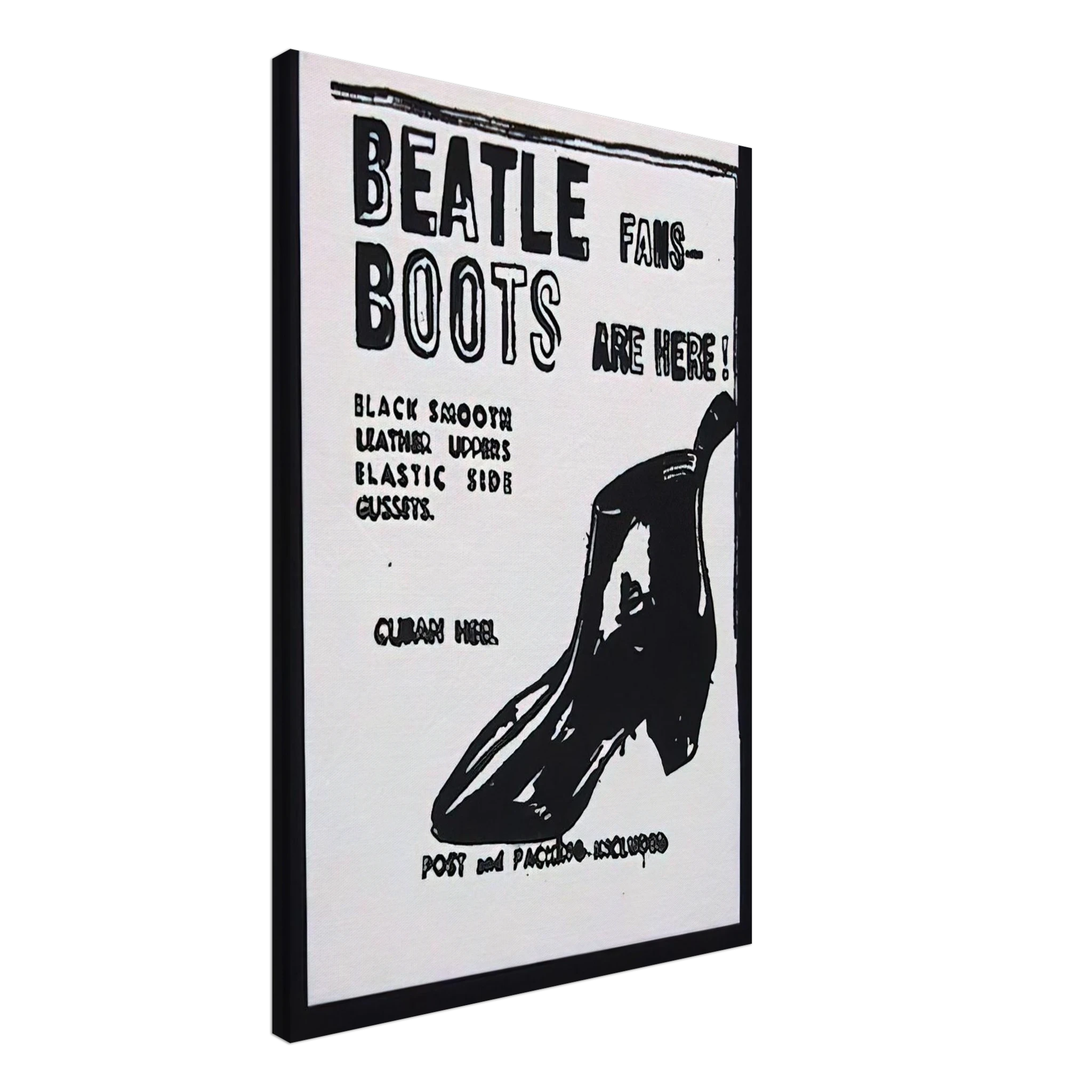 Beatle Boots Canvas | Andy Warhol Canvas | Andy Warhol Prints