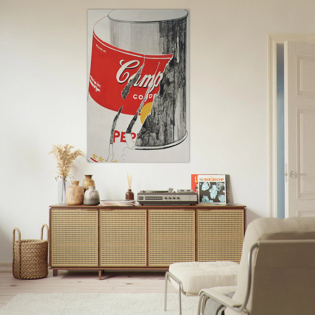 Big Torn Campbell's Soup Can  Pepper Pot  Poster | Andy Warhol Poster | Andy Warhol Prints