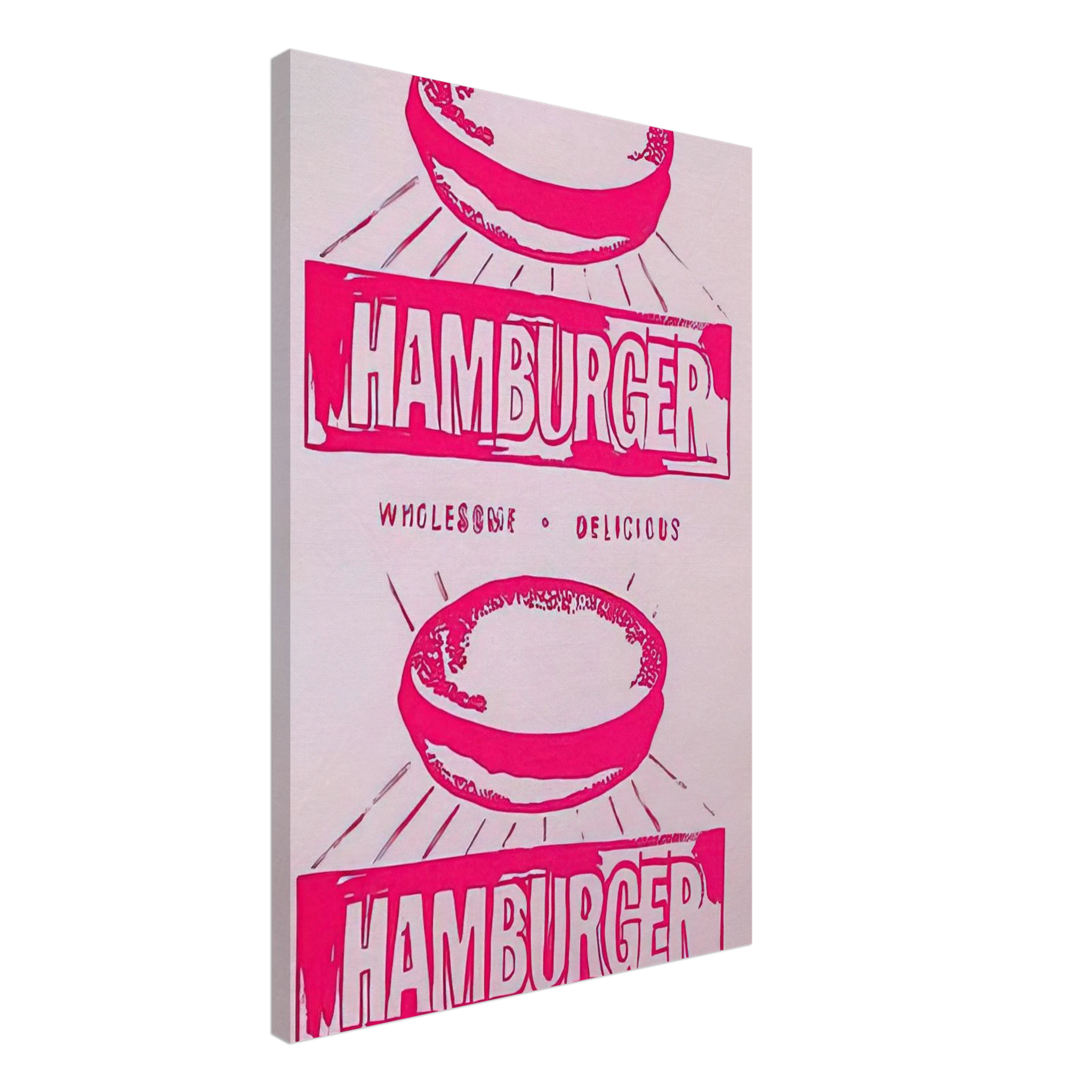 Double Hamburger Canvas | Andy Warhol Canvas | Andy Warhol Prints