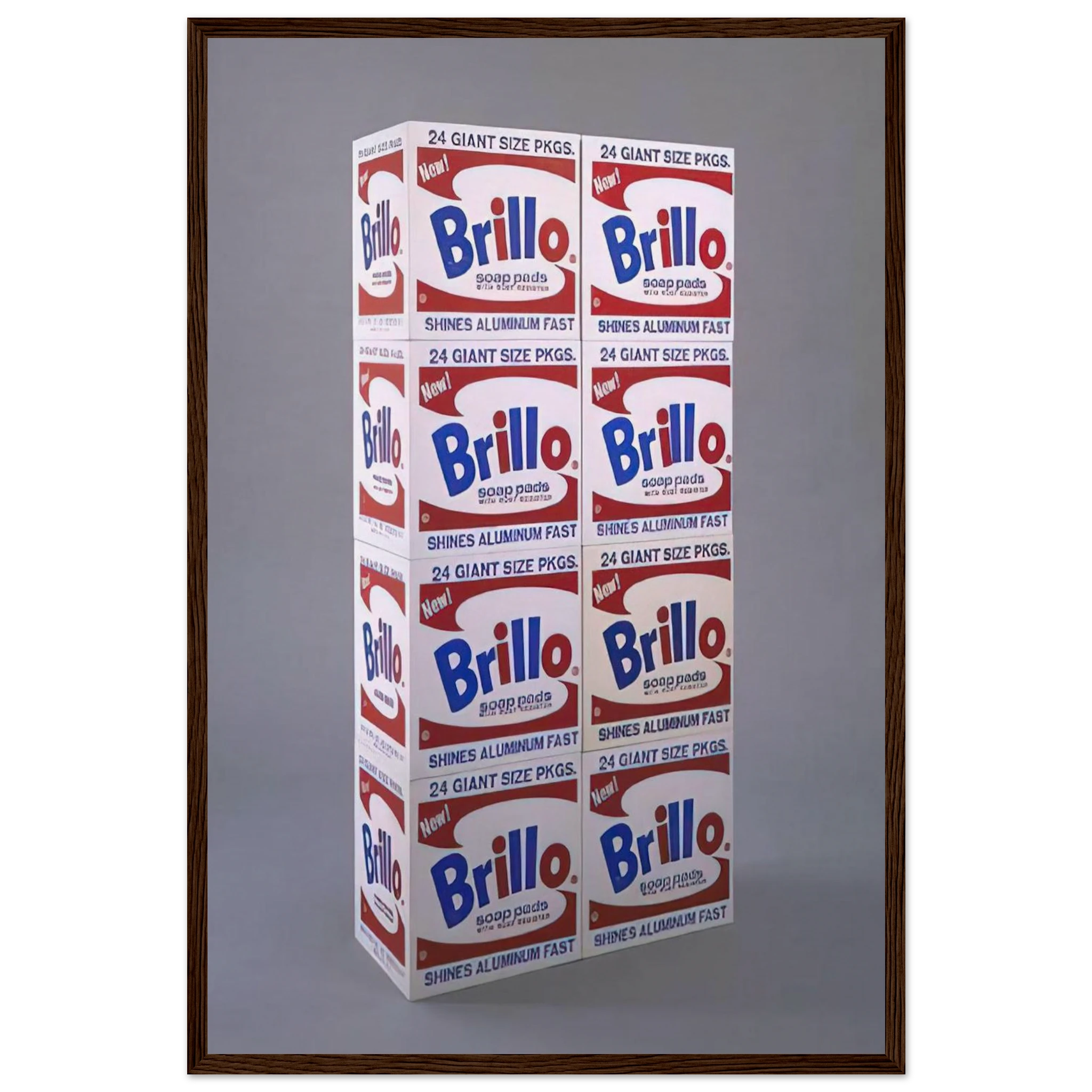 Brillo Soap Pads Boxes Framed Poster | Andy Warhol Framed Prints Wall Art | Andy Warhol Prints