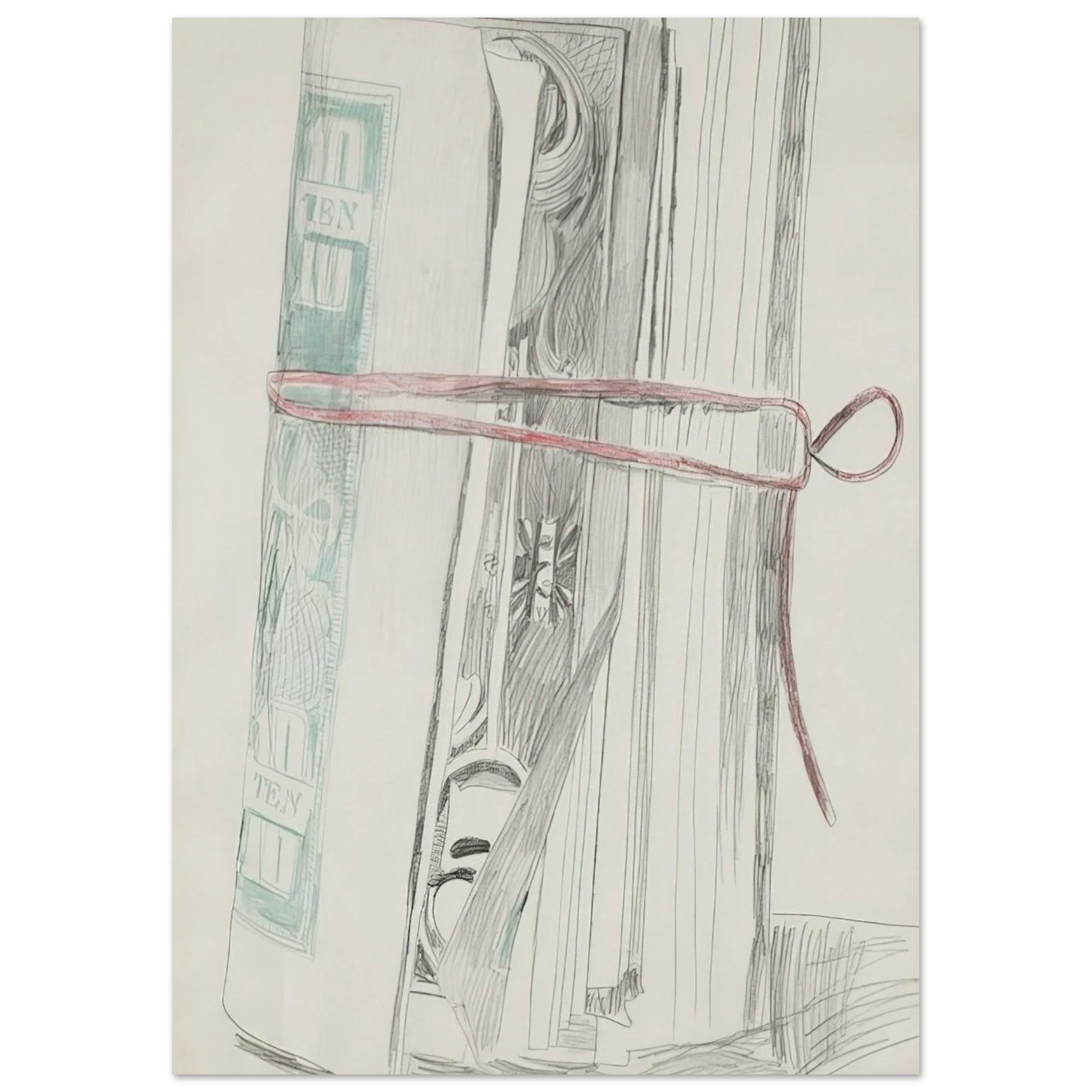 Roll of Bills Poster | Andy Warhol Poster | Andy Warhol Prints