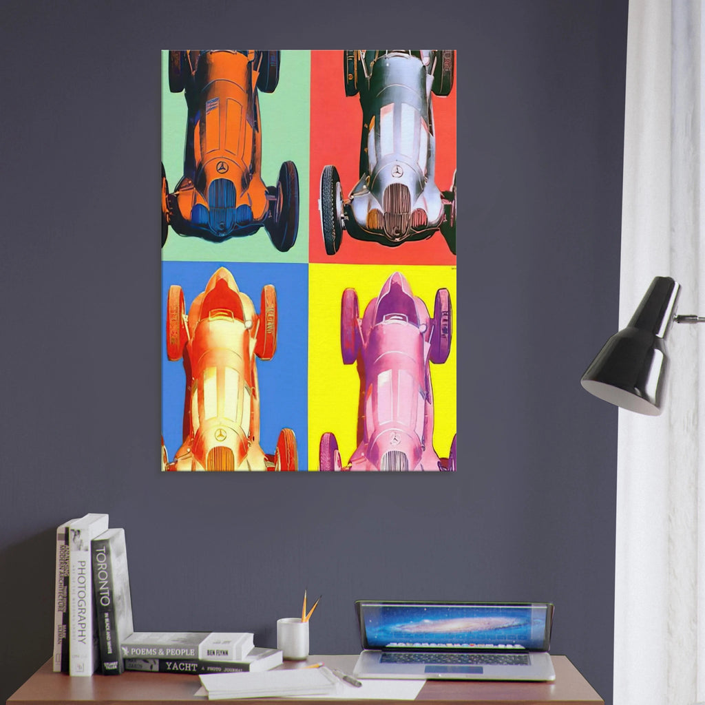 Benz Racing Car Canvas | Andy Warhol Canvas | Andy Warhol Prints
