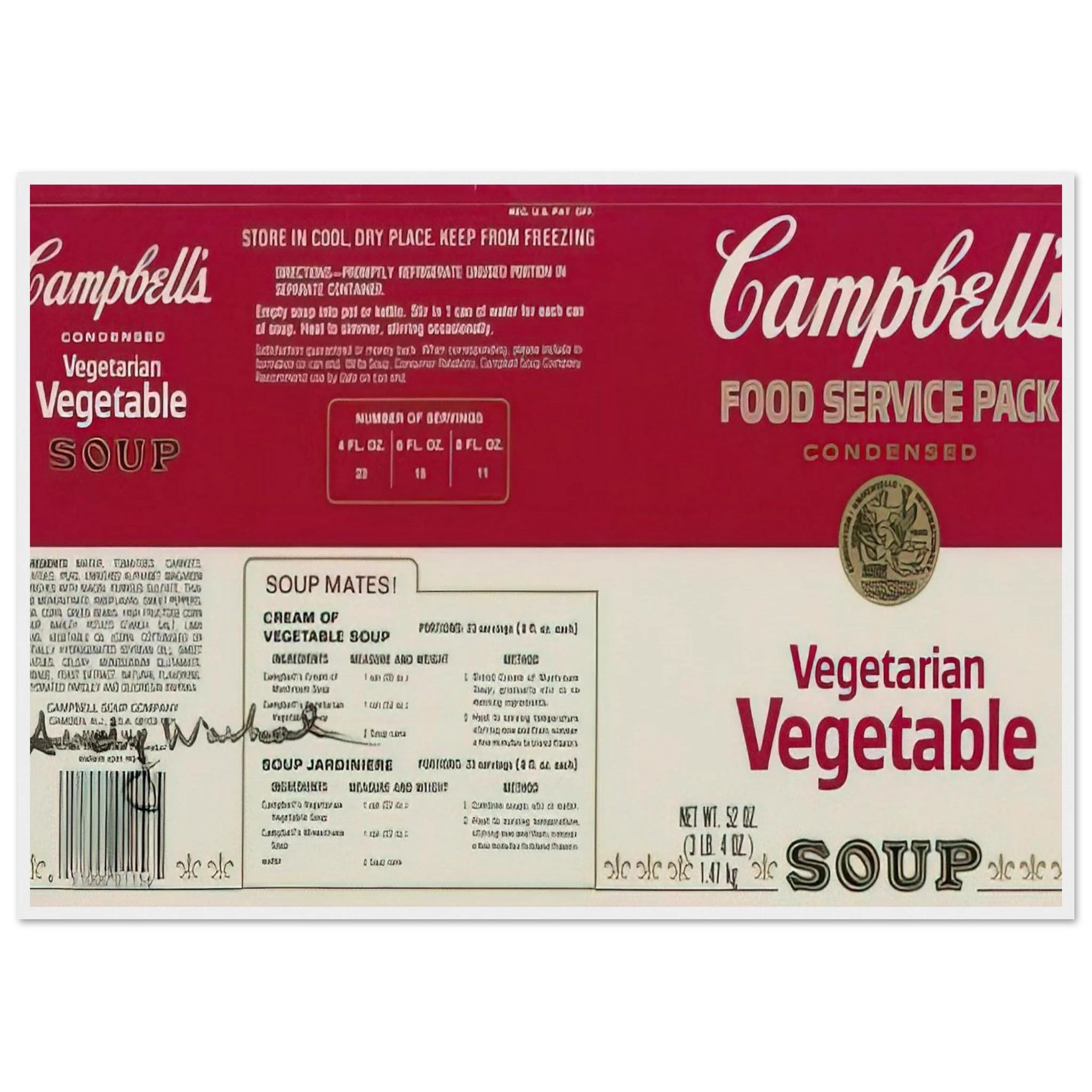 Campbell Soup Company Framed Poster | Andy Warhol Framed Prints Wall Art | Andy Warhol Prints