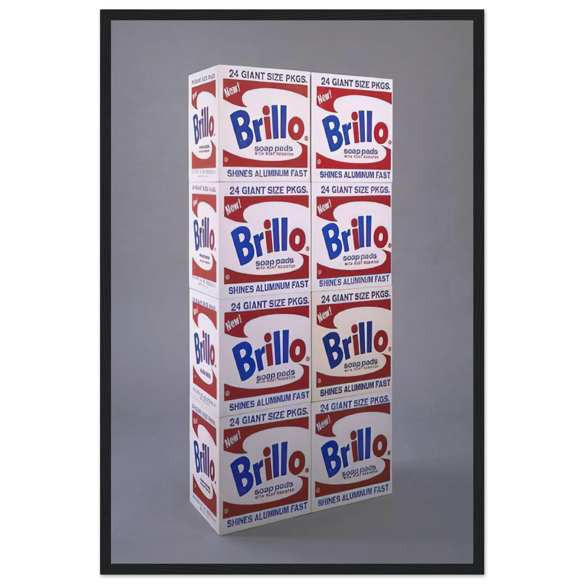 Brillo Soap Pads Boxes Framed Poster | Andy Warhol Framed Prints Wall Art | Andy Warhol Prints