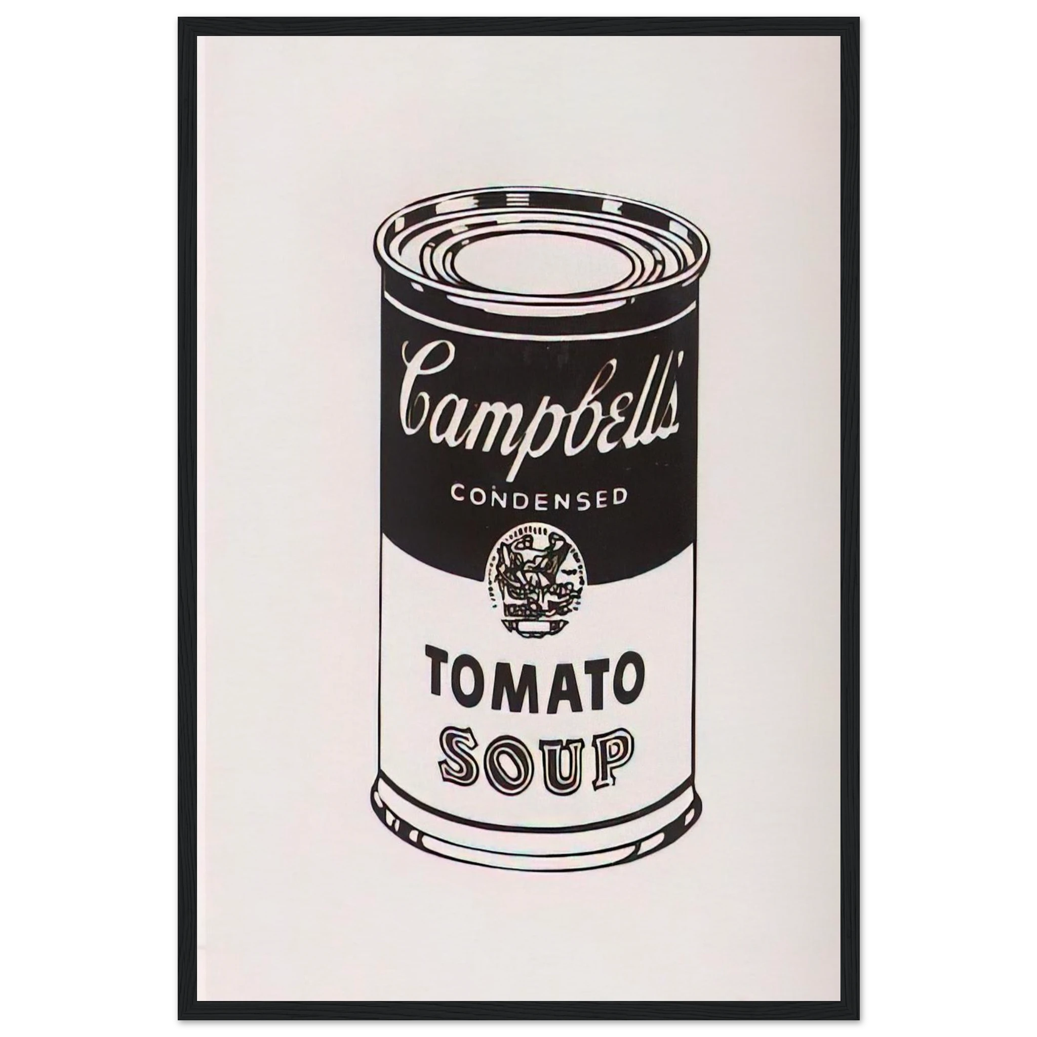 Campbell's Soup Can  Tomato -Retrospective Series Framed Poster | Andy Warhol Framed Prints Wall Art | Andy Warhol Prints