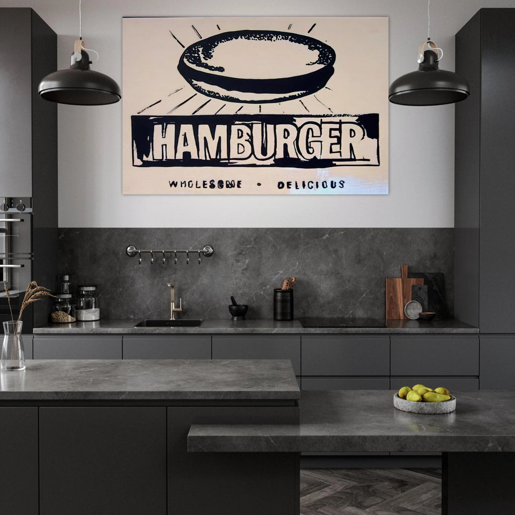 Hamburger  beige  Poster | Andy Warhol Poster | Andy Warhol Prints