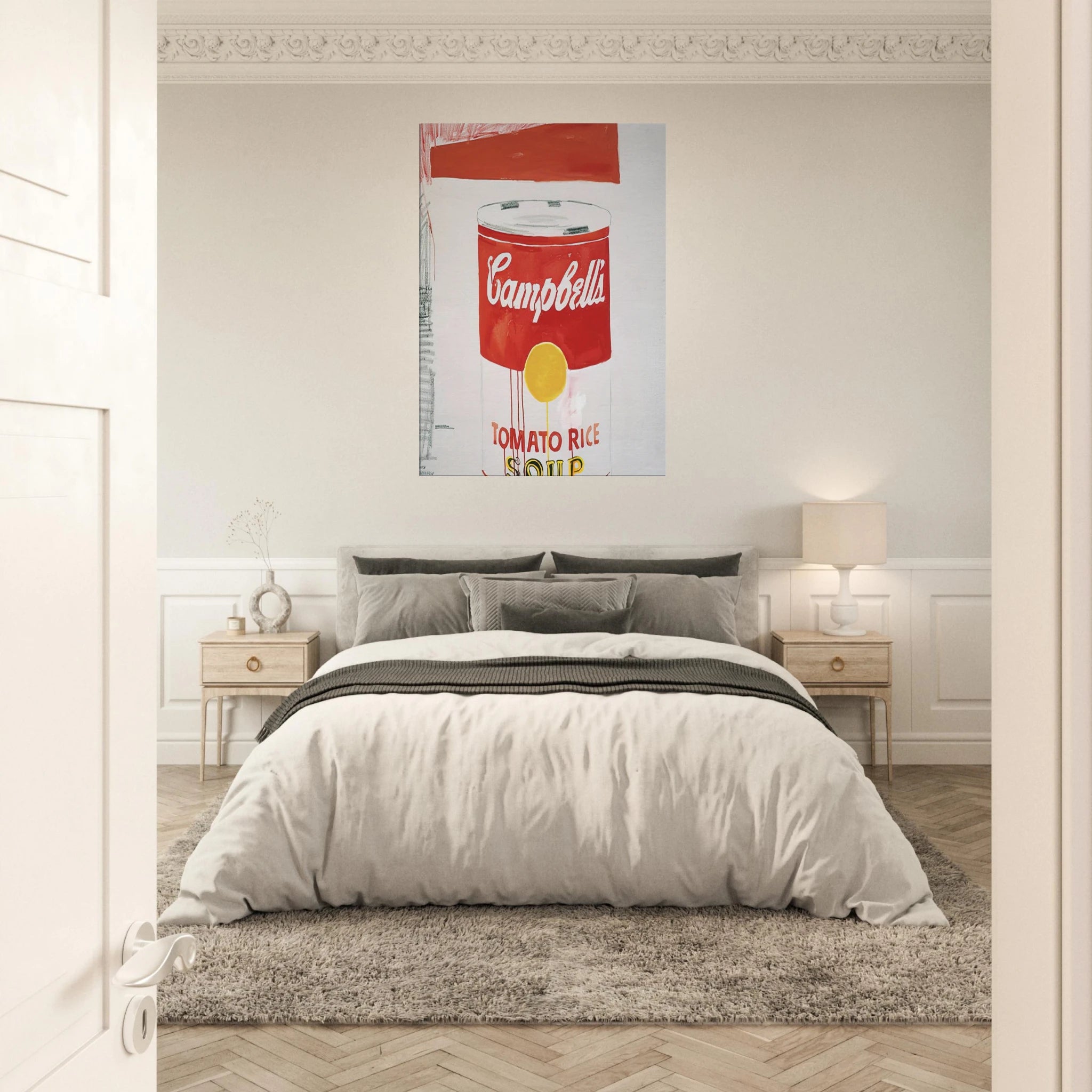 Campbell's Soup Can  Tomato Rice  Canvas | Andy Warhol Canvas | Andy Warhol Prints