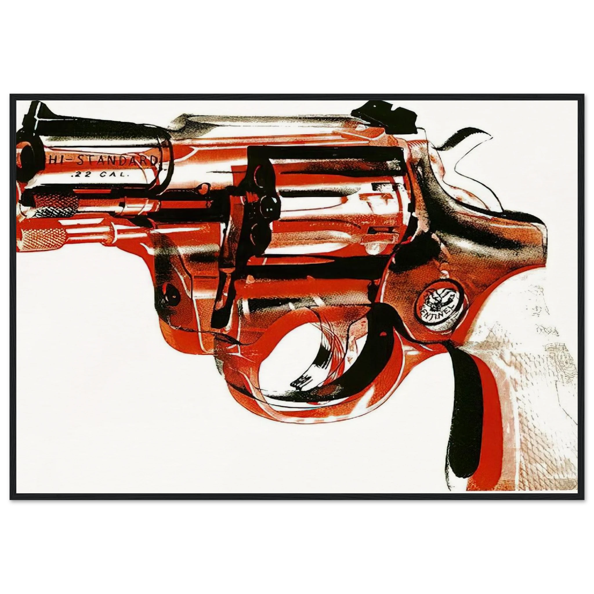 Gun Framed Poster | Andy Warhol Framed Prints Wall Art | Andy Warhol Prints