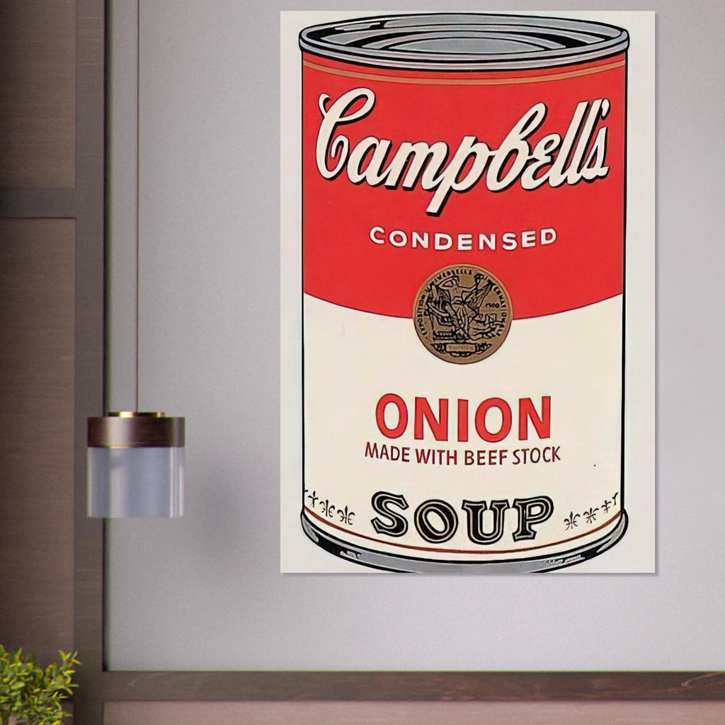 Campbell's Soup Can  onion  Poster | Andy Warhol Poster | Andy Warhol Prints