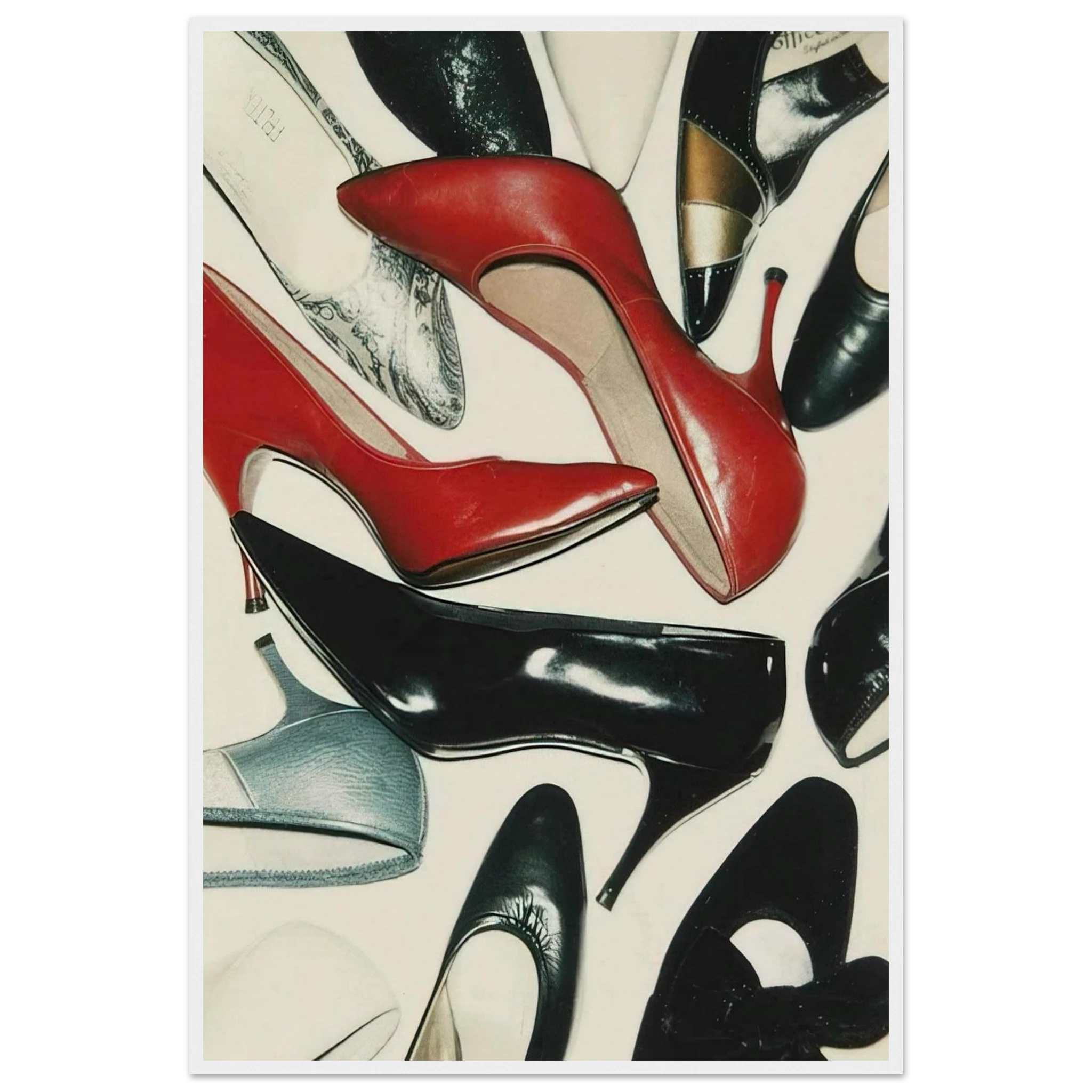 Shoes Framed Poster | Andy Warhol Framed Prints Wall Art | Andy Warhol Prints
