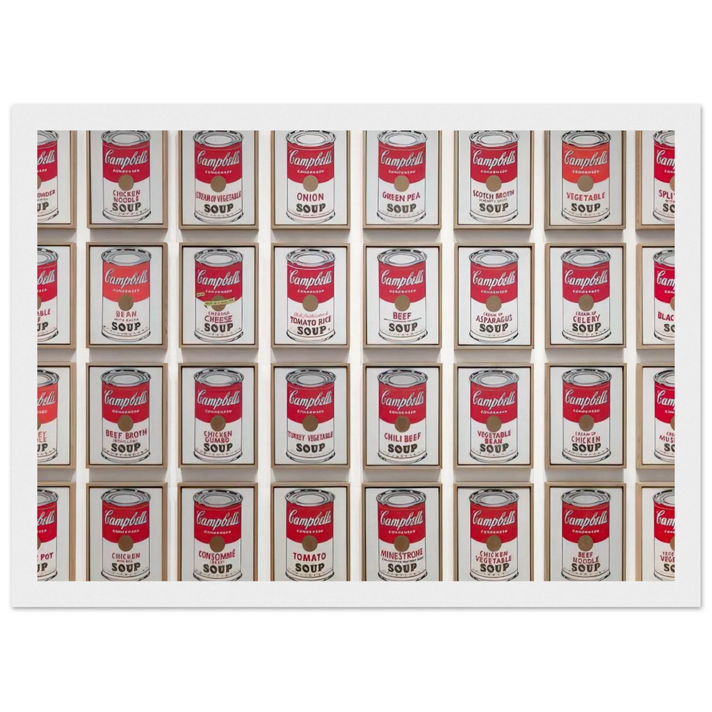 Campbell's Soup Cans Framed Poster | Andy Warhol Framed Prints Wall Art | Andy Warhol Prints