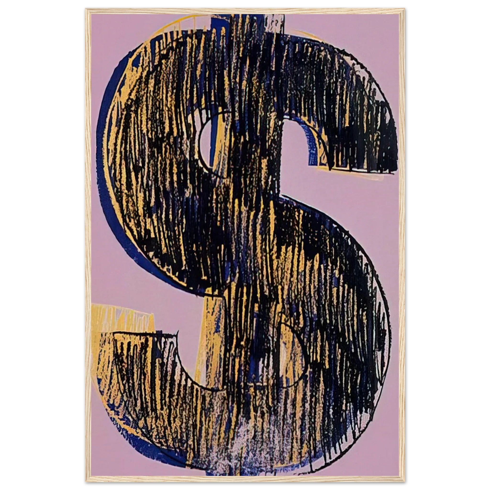 Dollar Sign Framed Poster | Andy Warhol Framed Prints Wall Art | Andy Warhol Prints