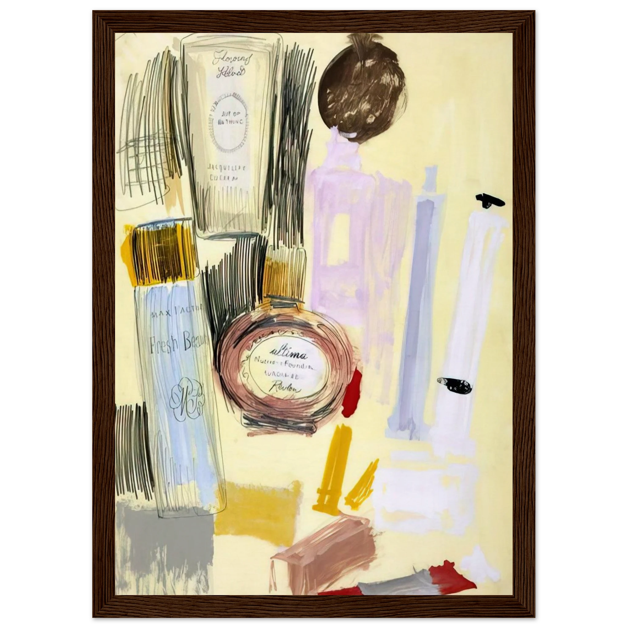 Untitled  Beauty Products  Framed Poster | Andy Warhol Framed Prints Wall Art | Andy Warhol Prints
