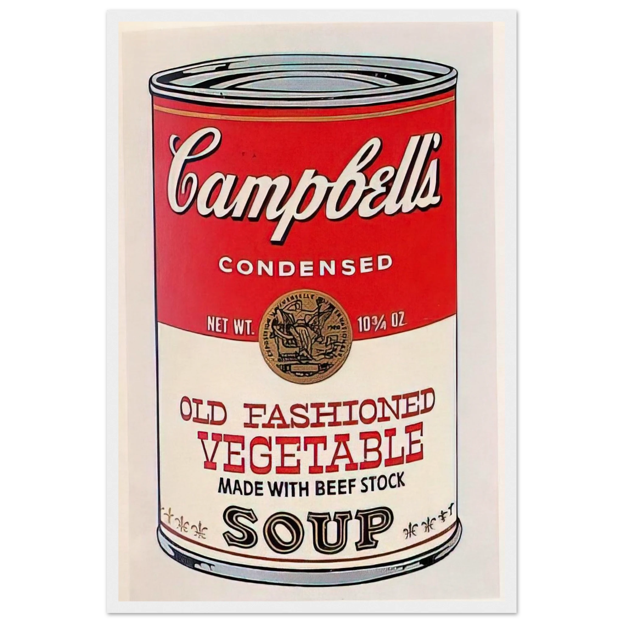 Campbell's Soup Can  Old Fashioned Vegetable  Framed Poster | Andy Warhol Framed Prints Wall Art | Andy Warhol Prints