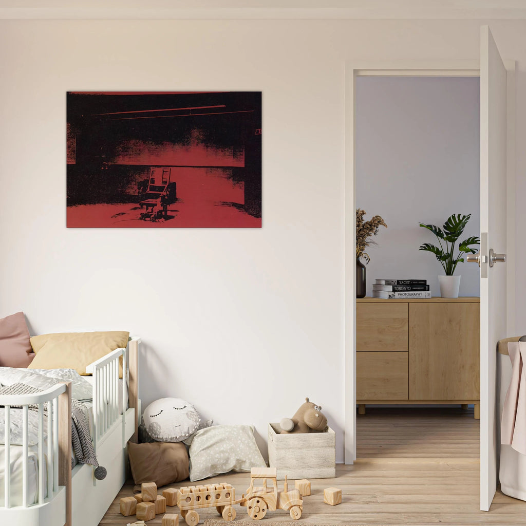 Early electric chair Canvas | Andy Warhol Canvas | Andy Warhol Prints
