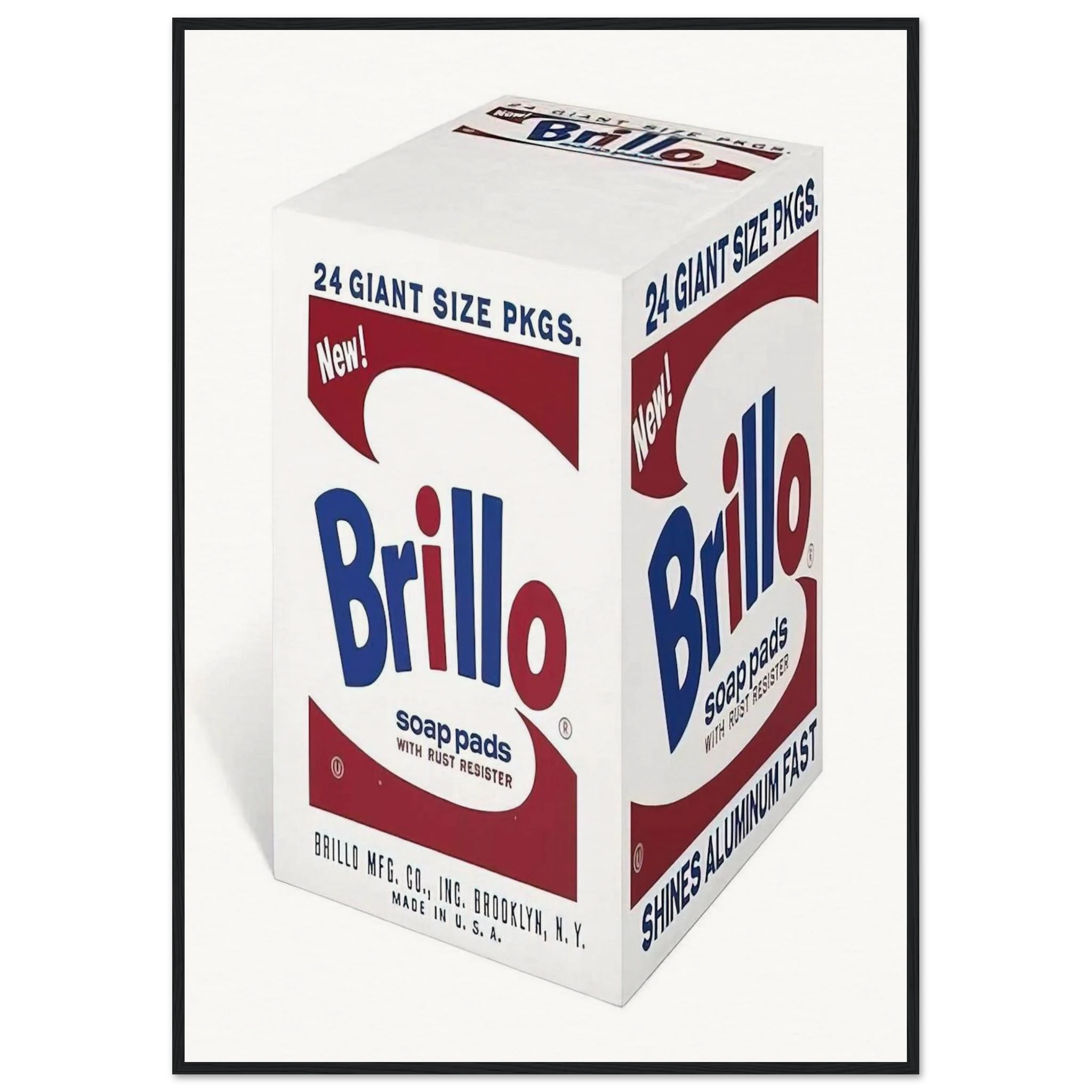 Brillo Soap Pads Framed Poster | Andy Warhol Framed Prints Wall Art | Andy Warhol Prints