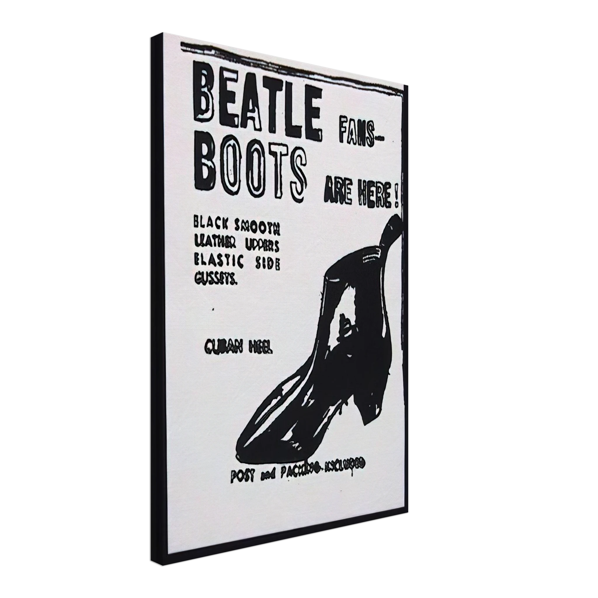 Beatle Boots Canvas | Andy Warhol Canvas | Andy Warhol Prints