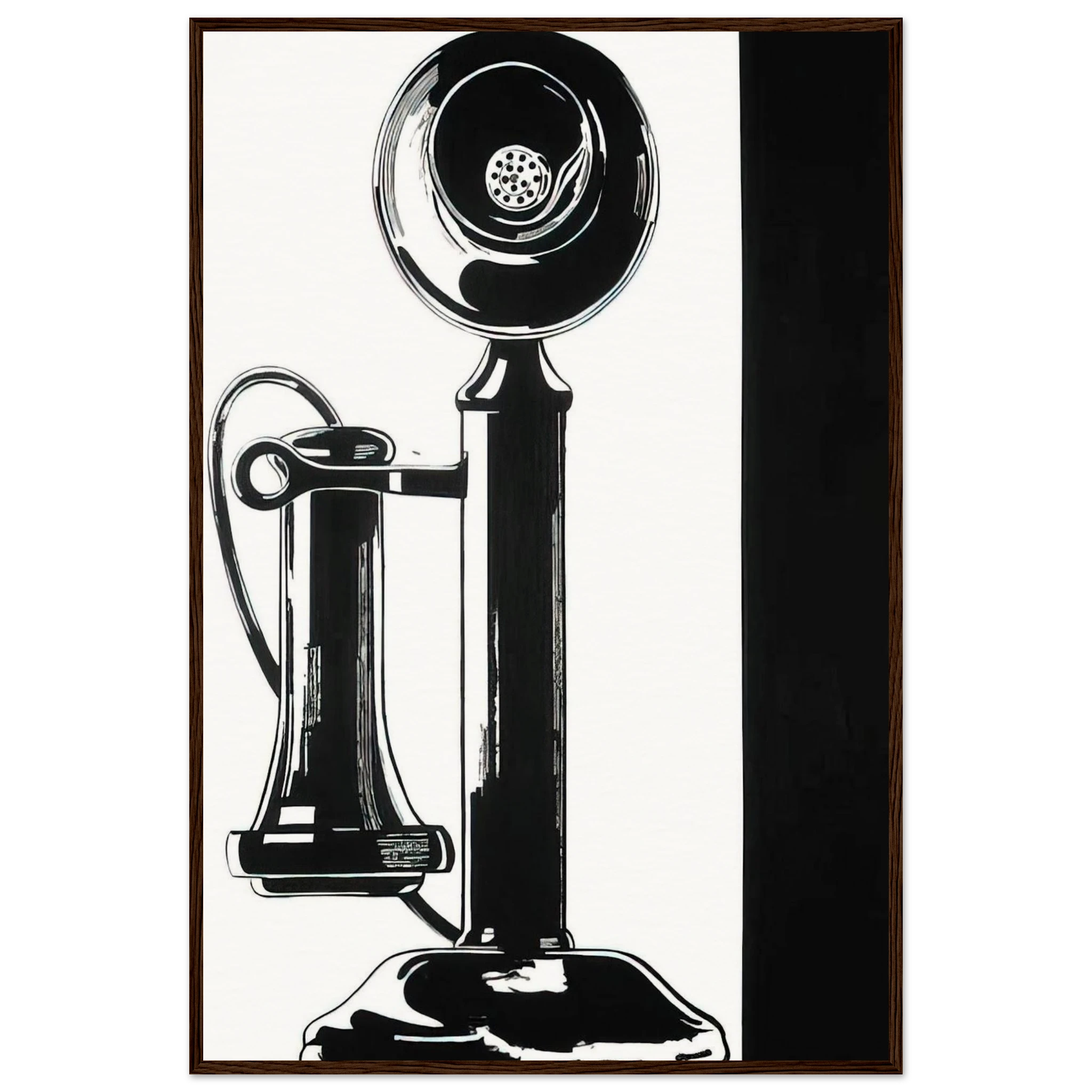 Telephone Framed Poster | Andy Warhol Framed Prints Wall Art | Andy Warhol Prints