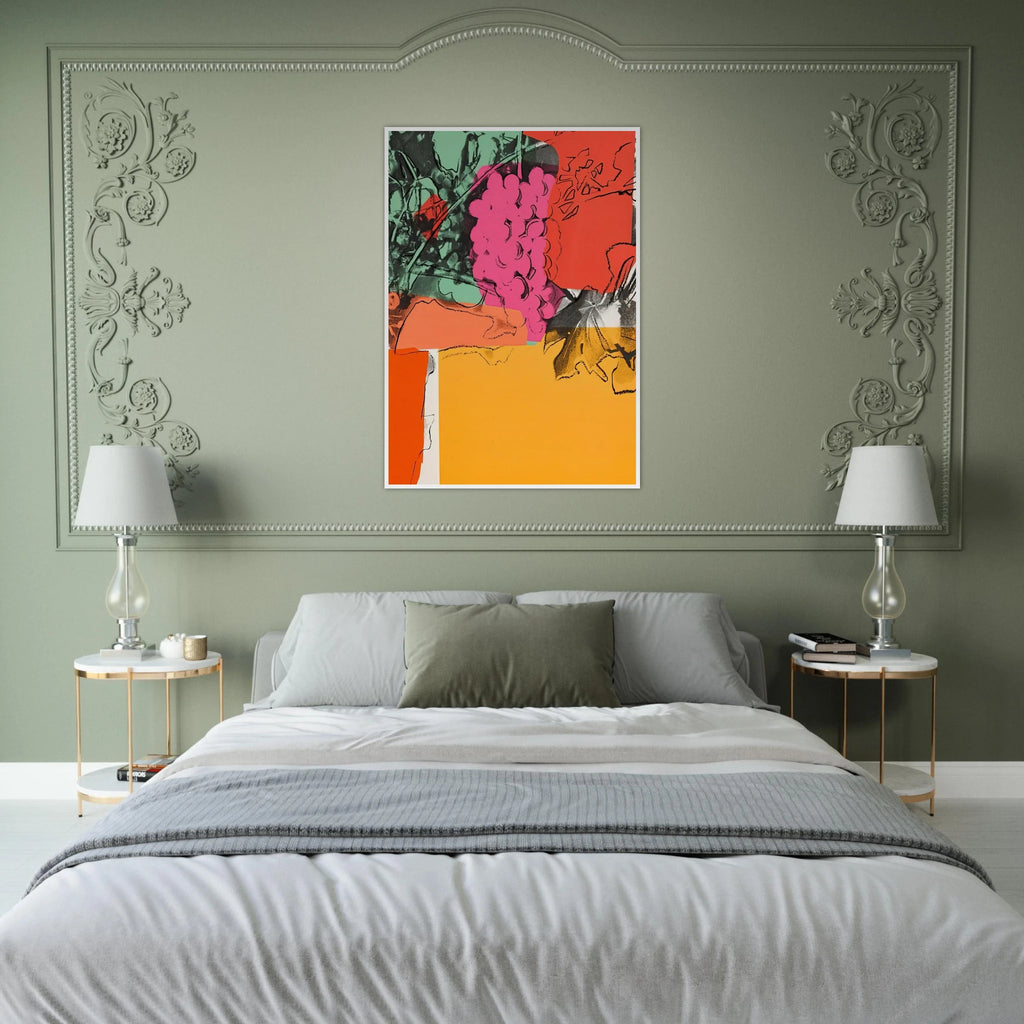 Grapes #1 Framed Poster | Andy Warhol Framed Prints Wall Art | Andy Warhol Prints