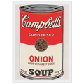 Campbell's Soup Can  onion  Framed Poster | Andy Warhol Framed Prints Wall Art | Andy Warhol Prints