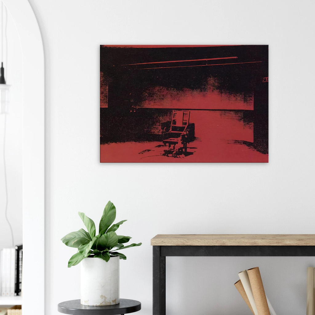 Early electric chair Canvas | Andy Warhol Canvas | Andy Warhol Prints
