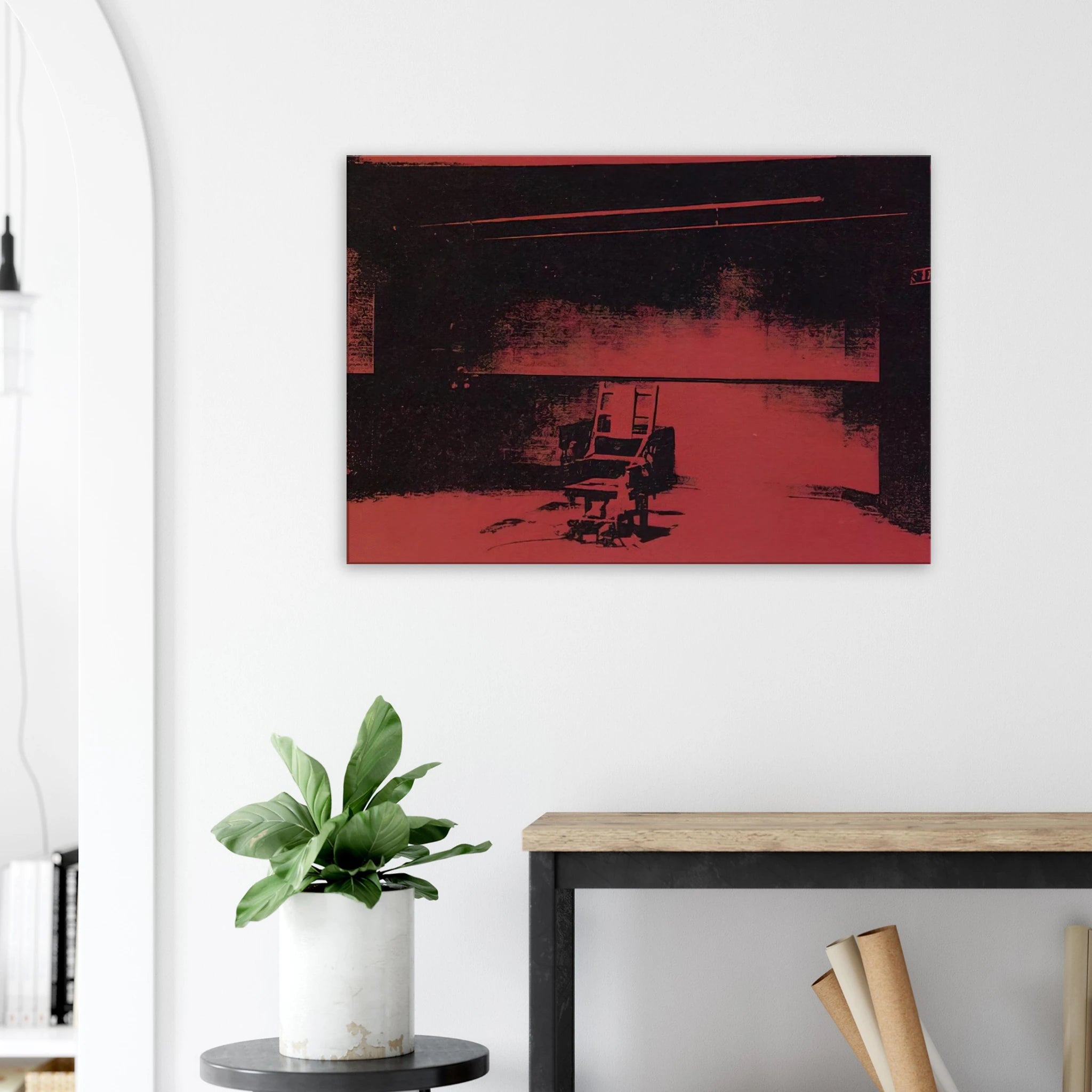 Early electric chair Canvas | Andy Warhol Canvas | Andy Warhol Prints