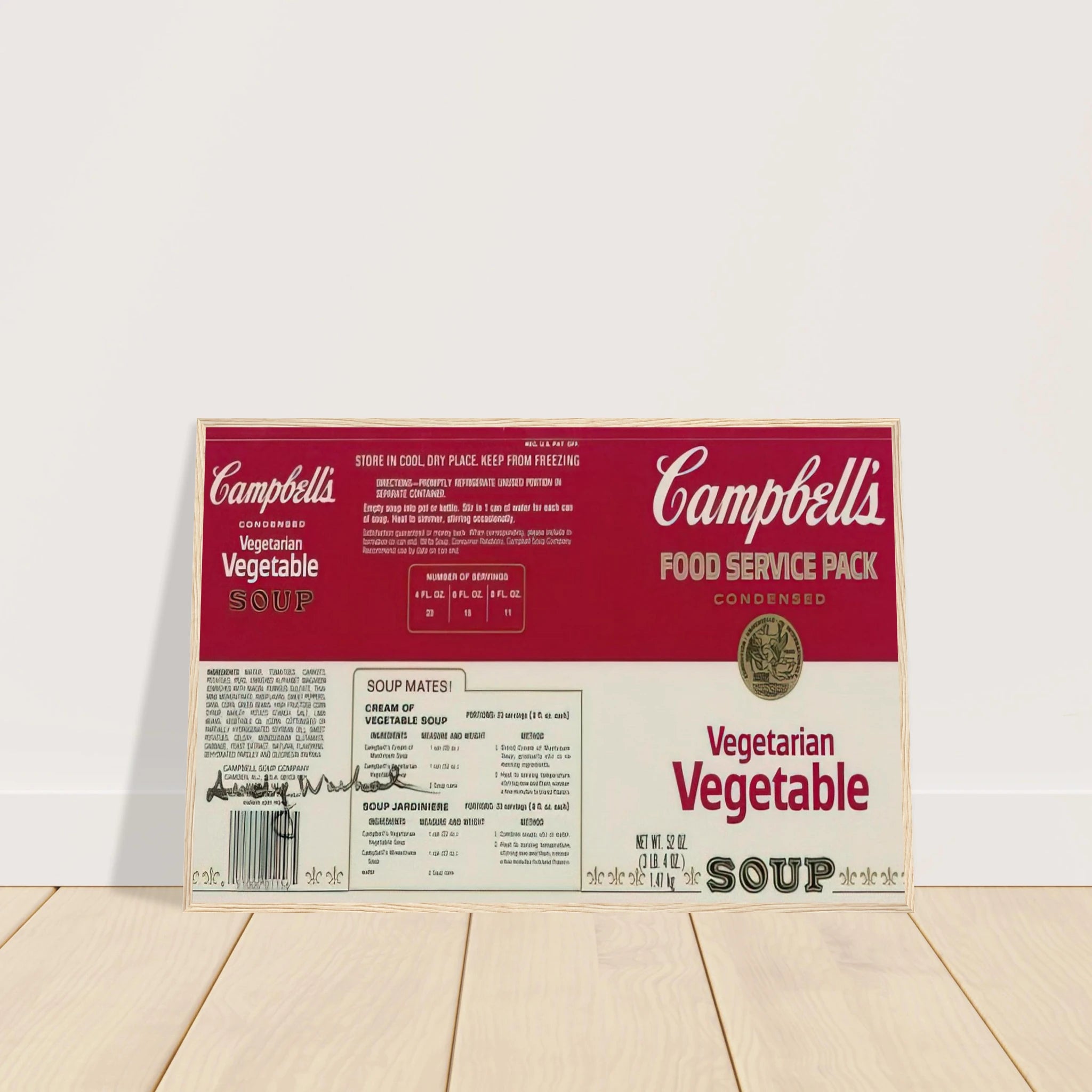 Campbell Soup Company Framed Poster | Andy Warhol Framed Prints Wall Art | Andy Warhol Prints