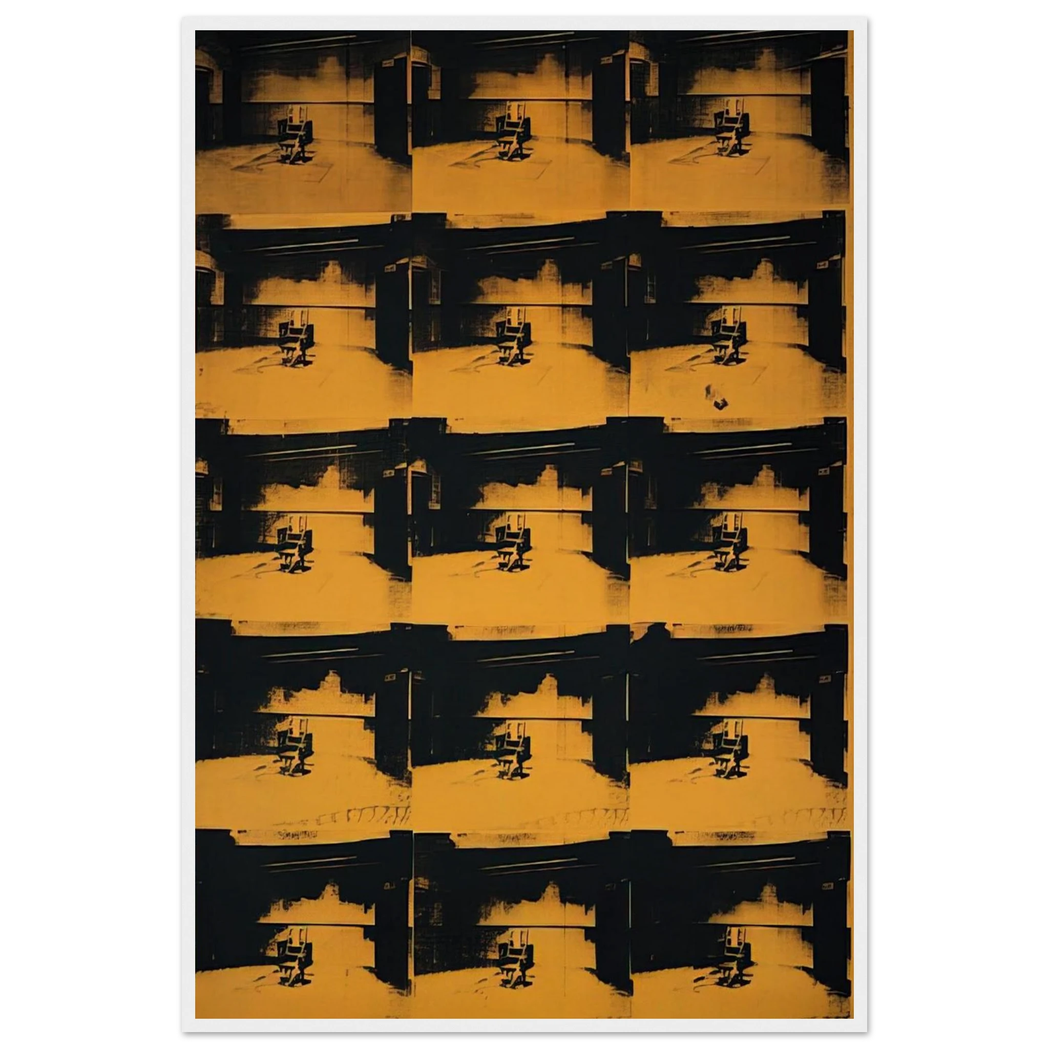 Orange Disaster Framed Poster | Andy Warhol Framed Prints Wall Art | Andy Warhol Prints