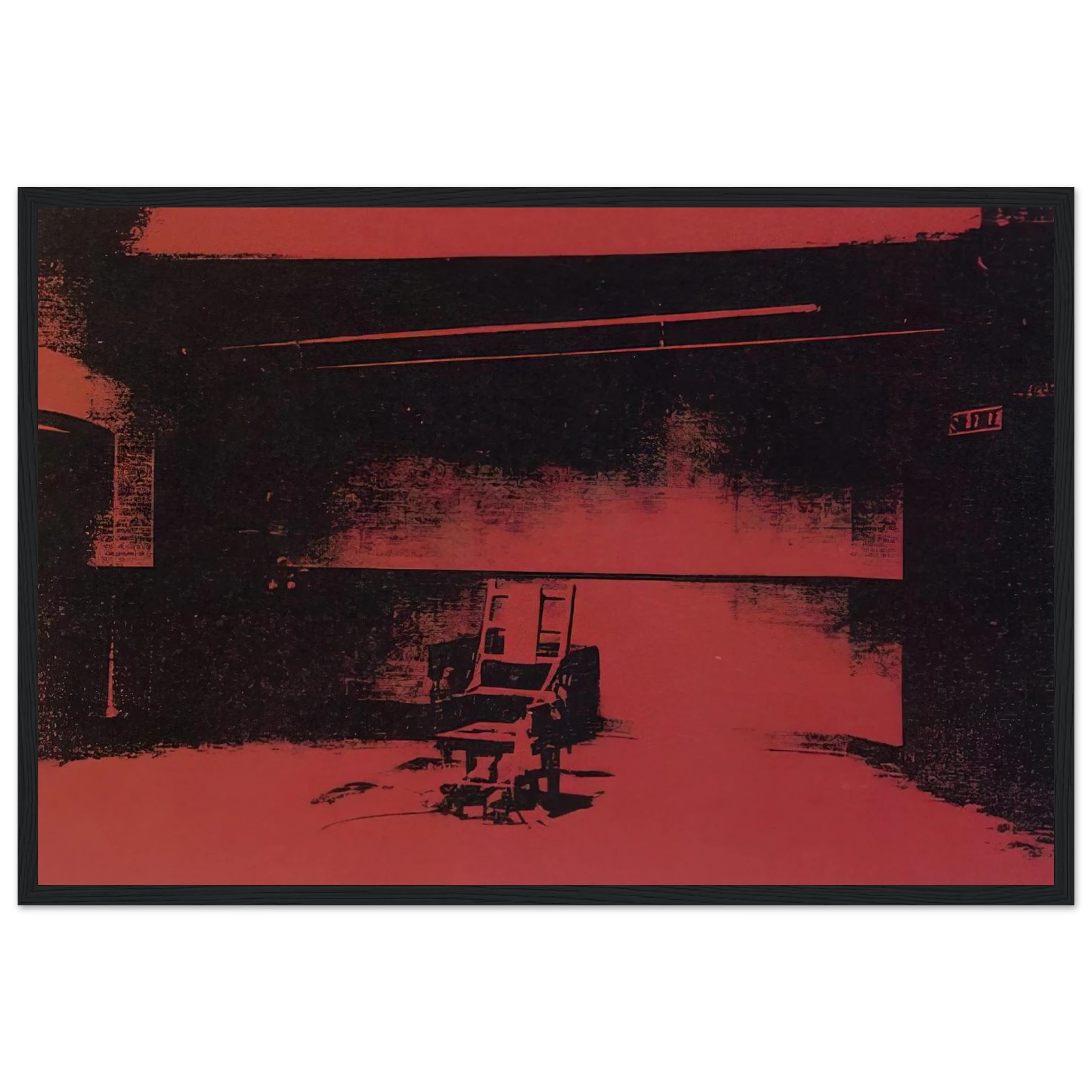 Early electric chair Framed Poster | Andy Warhol Framed Prints Wall Art | Andy Warhol Prints