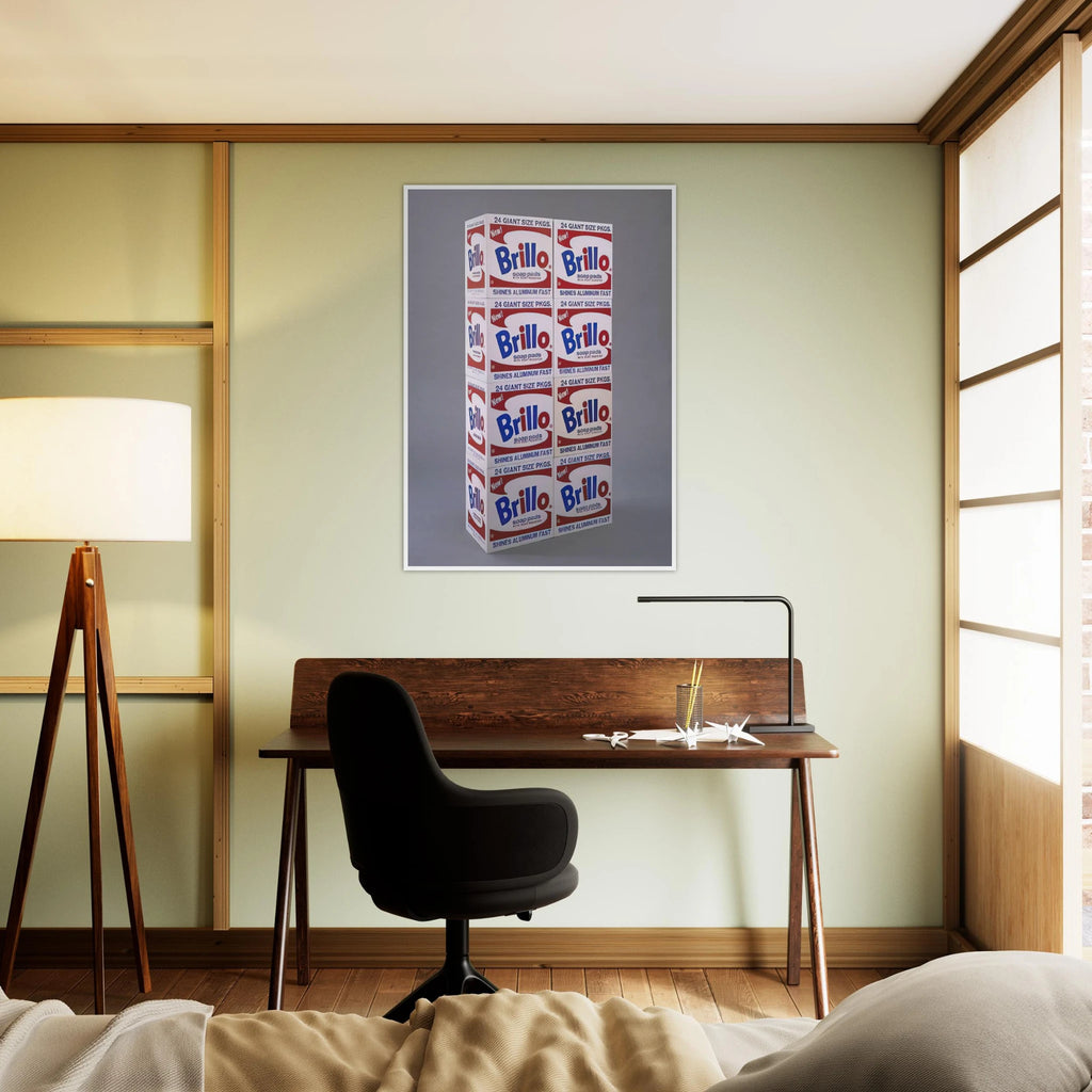 Brillo Soap Pads Boxes Framed Poster | Andy Warhol Framed Prints Wall Art | Andy Warhol Prints