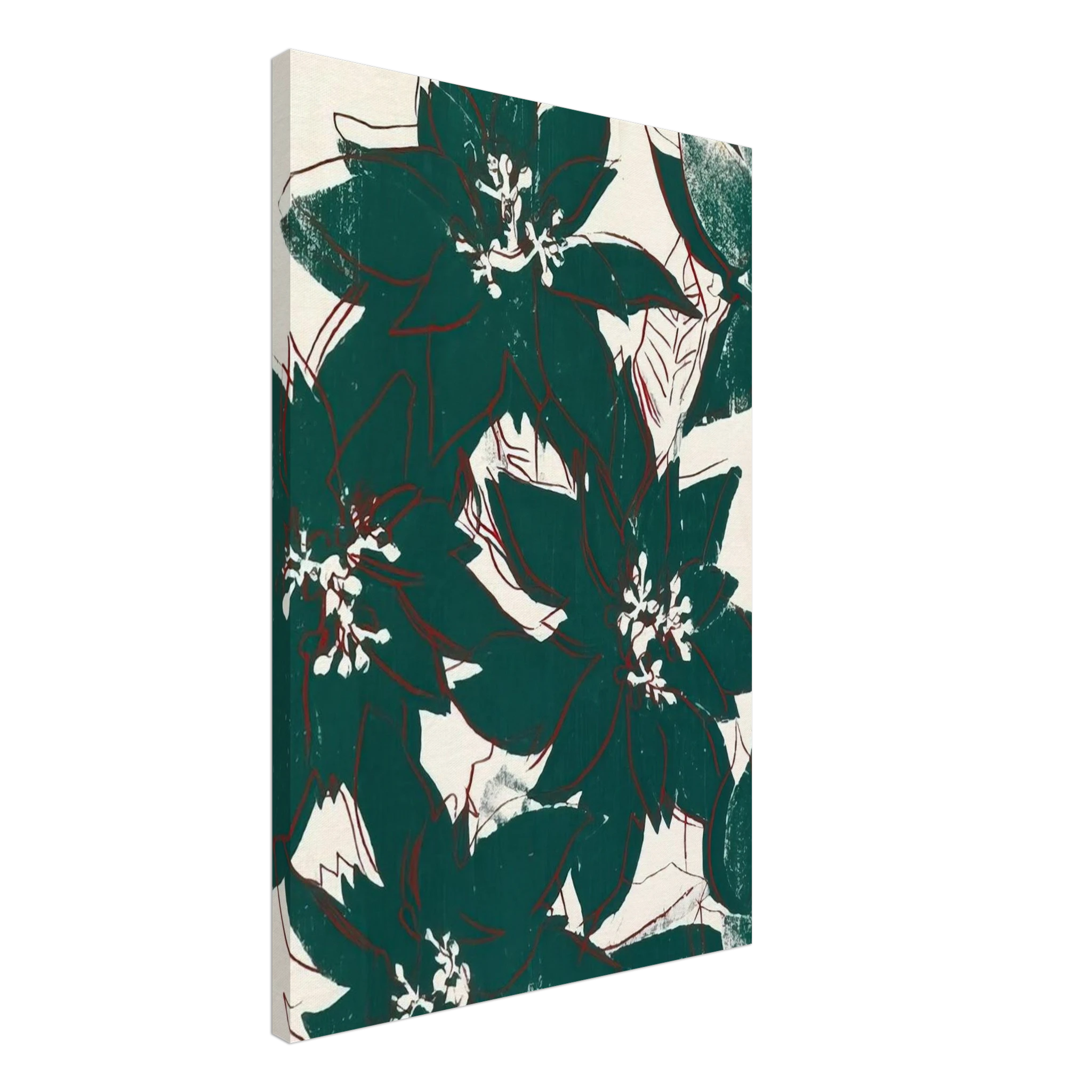 Poinsetta Canvas | Andy Warhol Canvas | Andy Warhol Prints