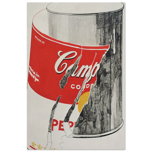 Big Torn Campbell's Soup Can  Pepper Pot  Poster | Andy Warhol Poster | Andy Warhol Prints